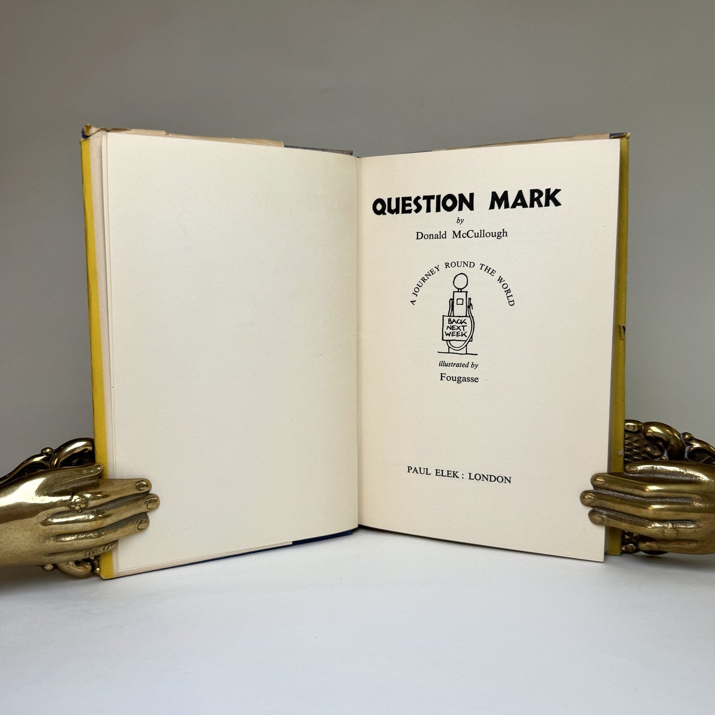 Donald McCullough Question Mark - Presentation Copy to Lord and Lady Portal