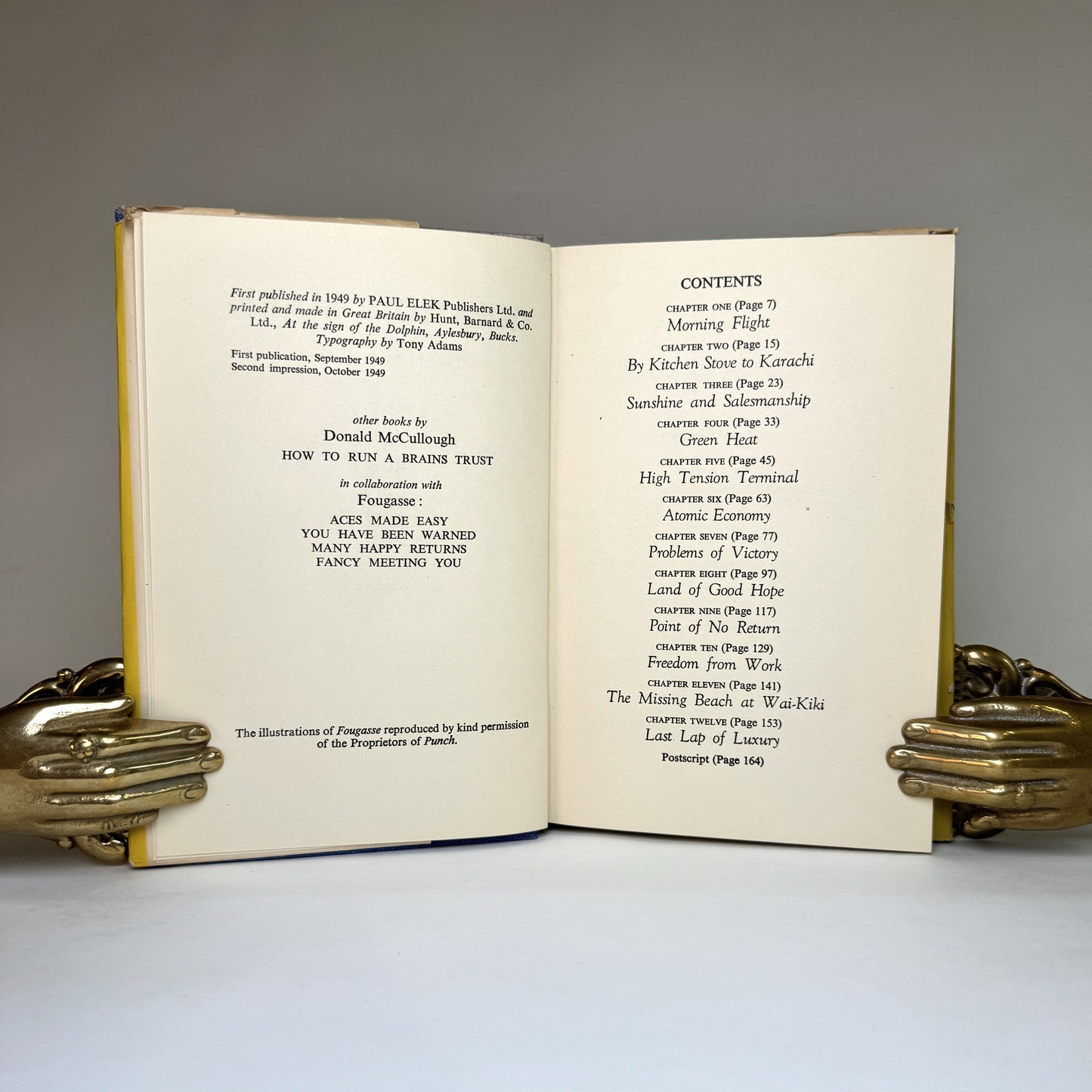 Donald McCullough Question Mark - Presentation Copy to Lord and Lady Portal