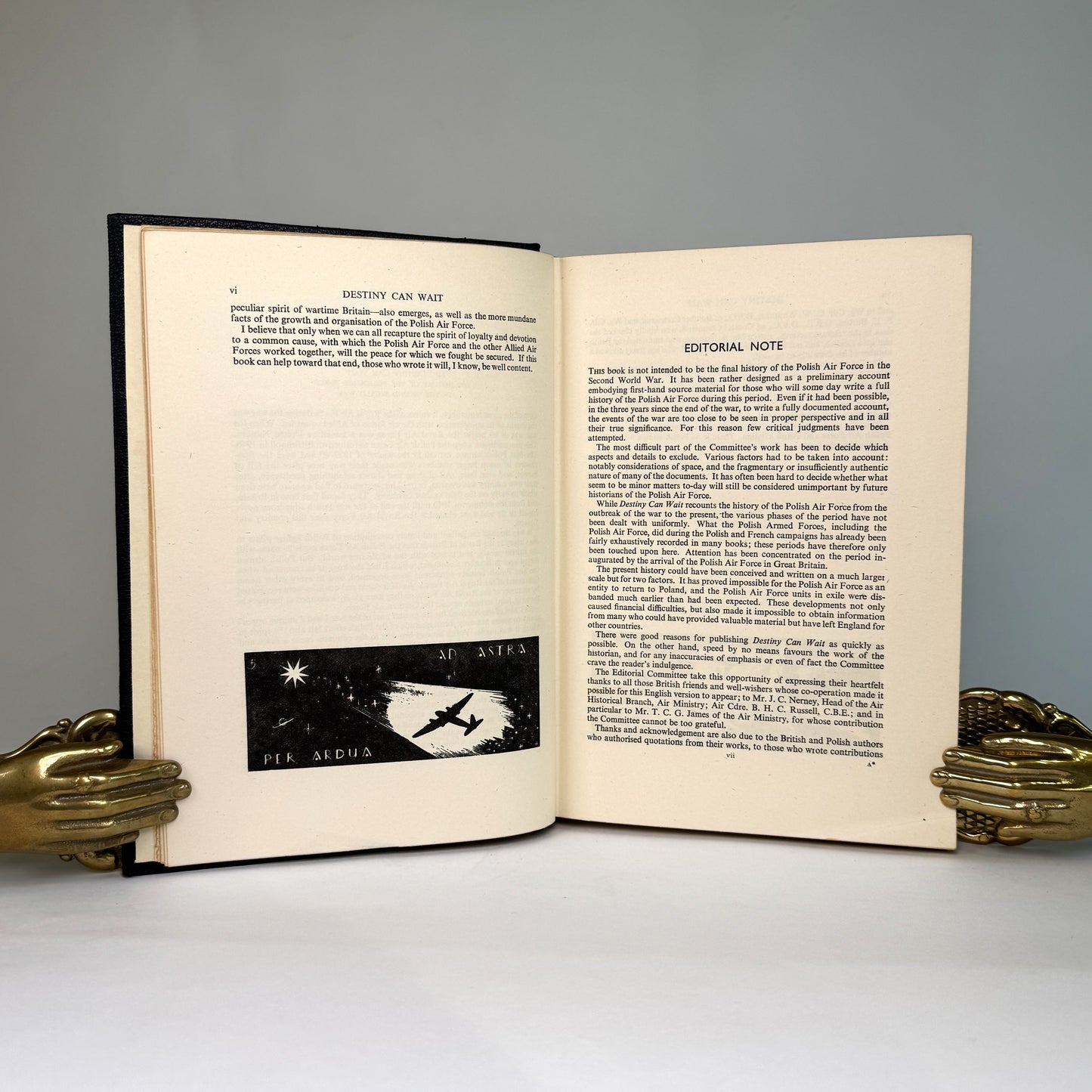 Destiny Can Wait - The Polish Air Force’s Presentation Copy to Lord Portal, with Polish Pilots’ Memorial Speech