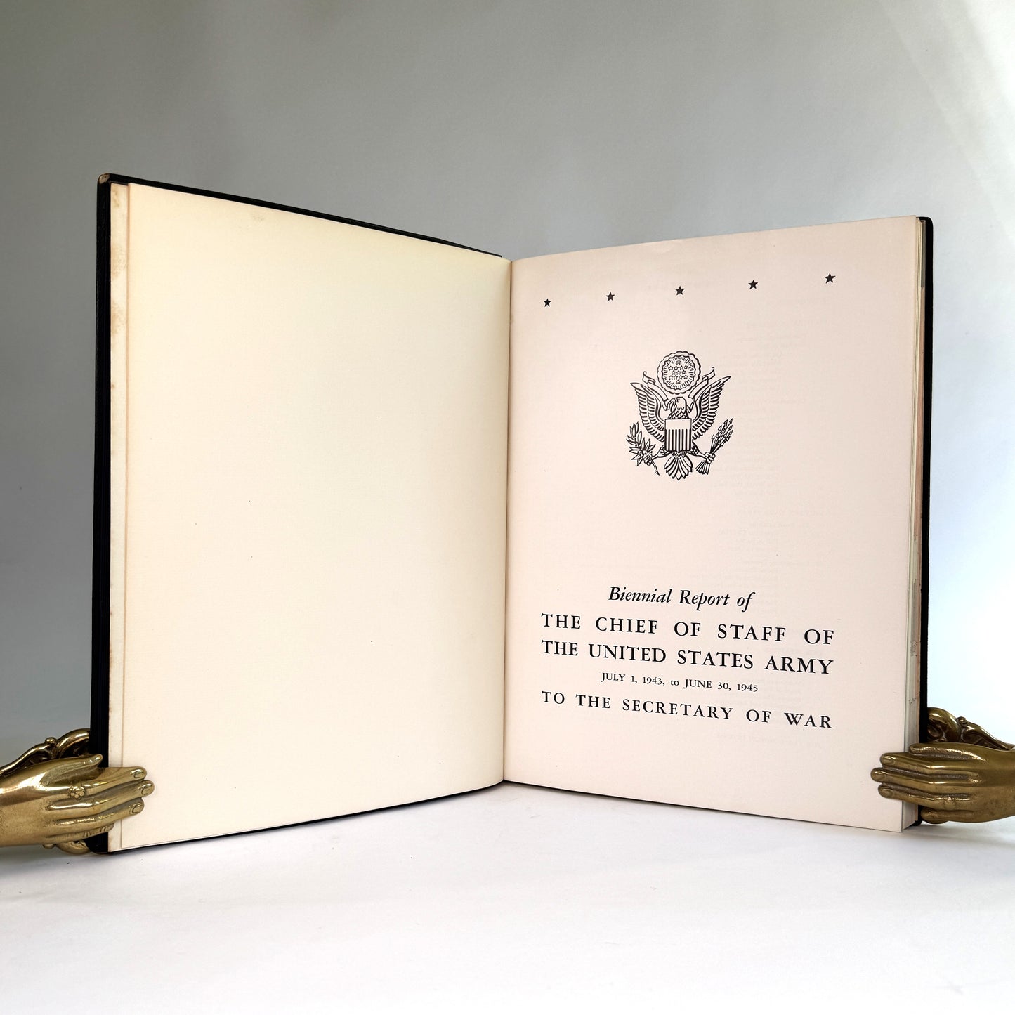 General George C. Marshall’s U.S. Army Chief of Staff Report - Lord Portal’s High-Command Copy