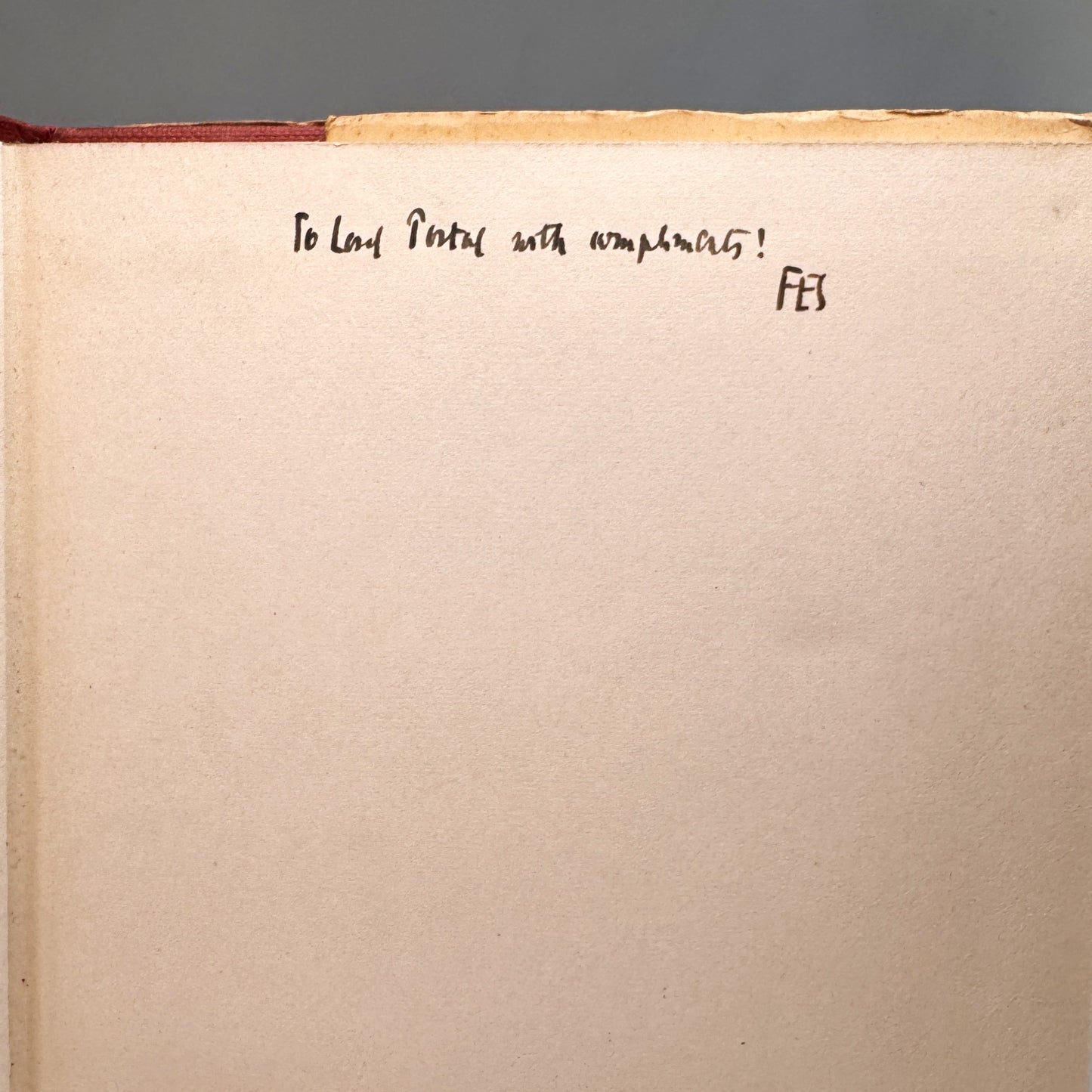 F. E. Simon - The Neglect of Science, 1951, Presentation Copy to Lord Portal