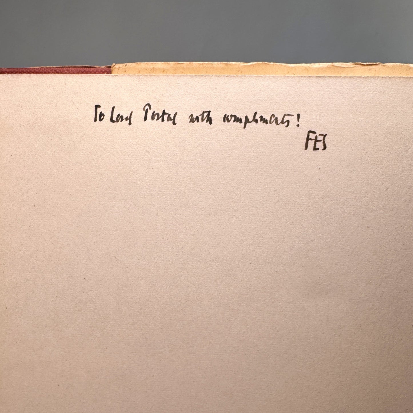 F. E. Simon - The Neglect of Science, 1951, Presentation Copy to Lord Portal
