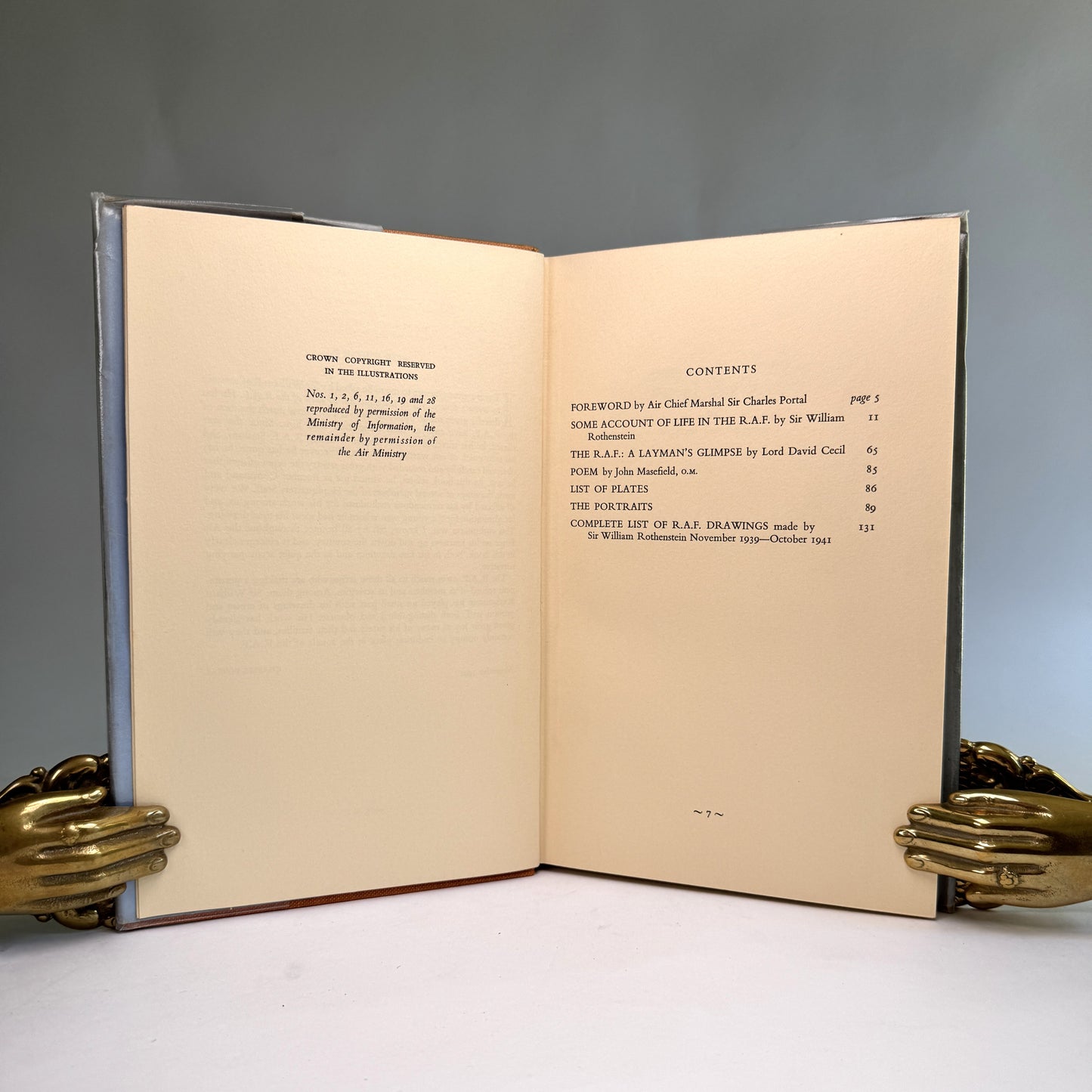 Men of the R.A.F. - Rothenstein Presentation Copy to Air Chief Marshal Portal