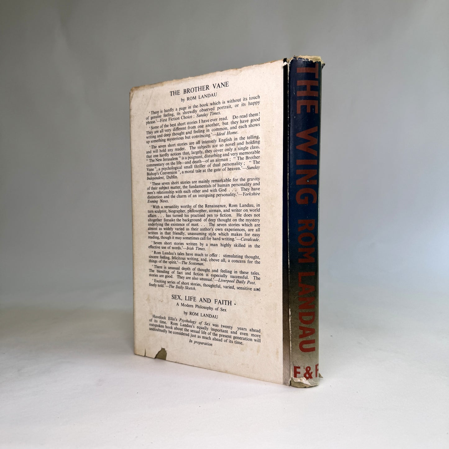 The Wing - Rom Landau Presentation Copy to the RAF’s Wartime Chief