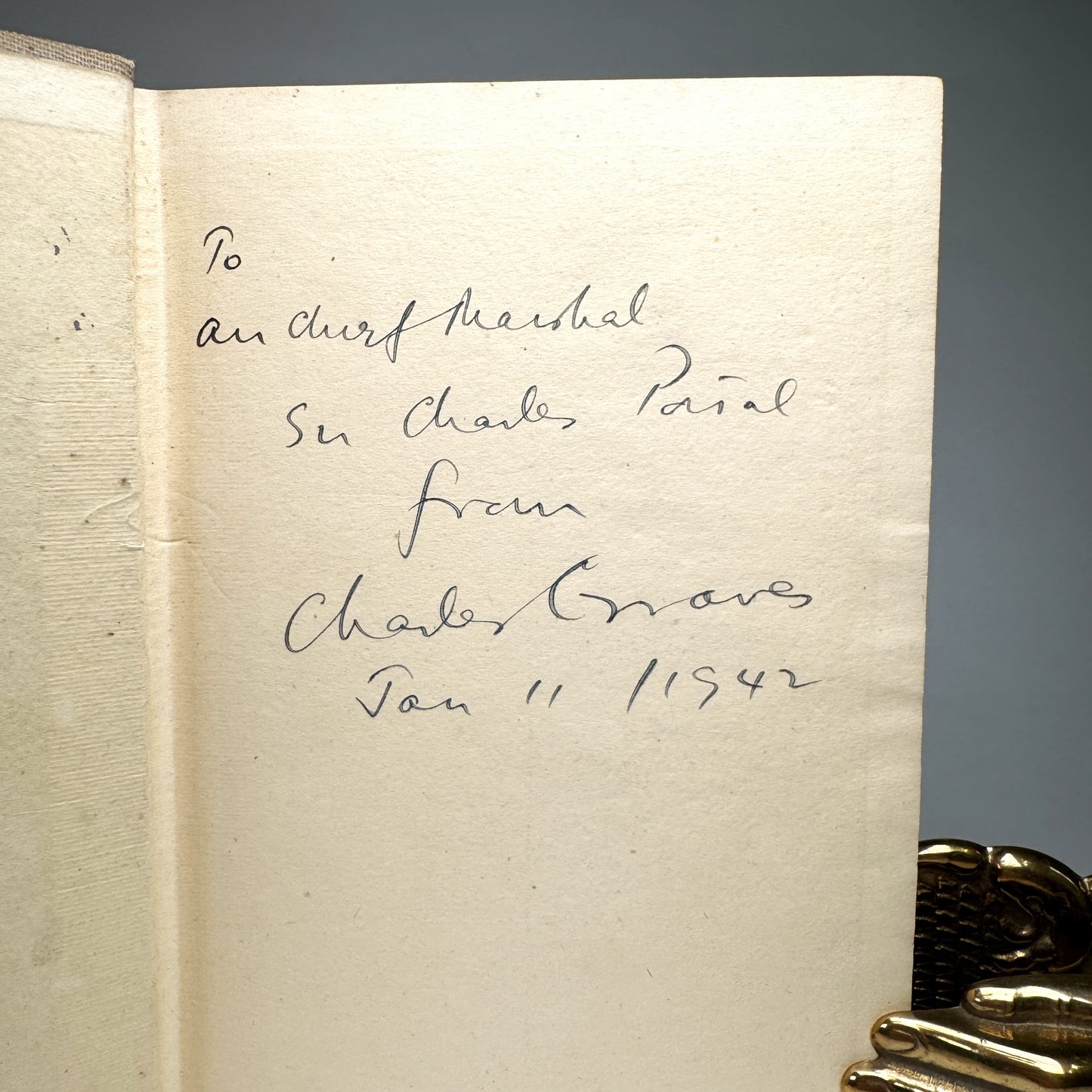 Seven Pilots - Charles Graves Presentation Copy to Air Chief Marshal Portal