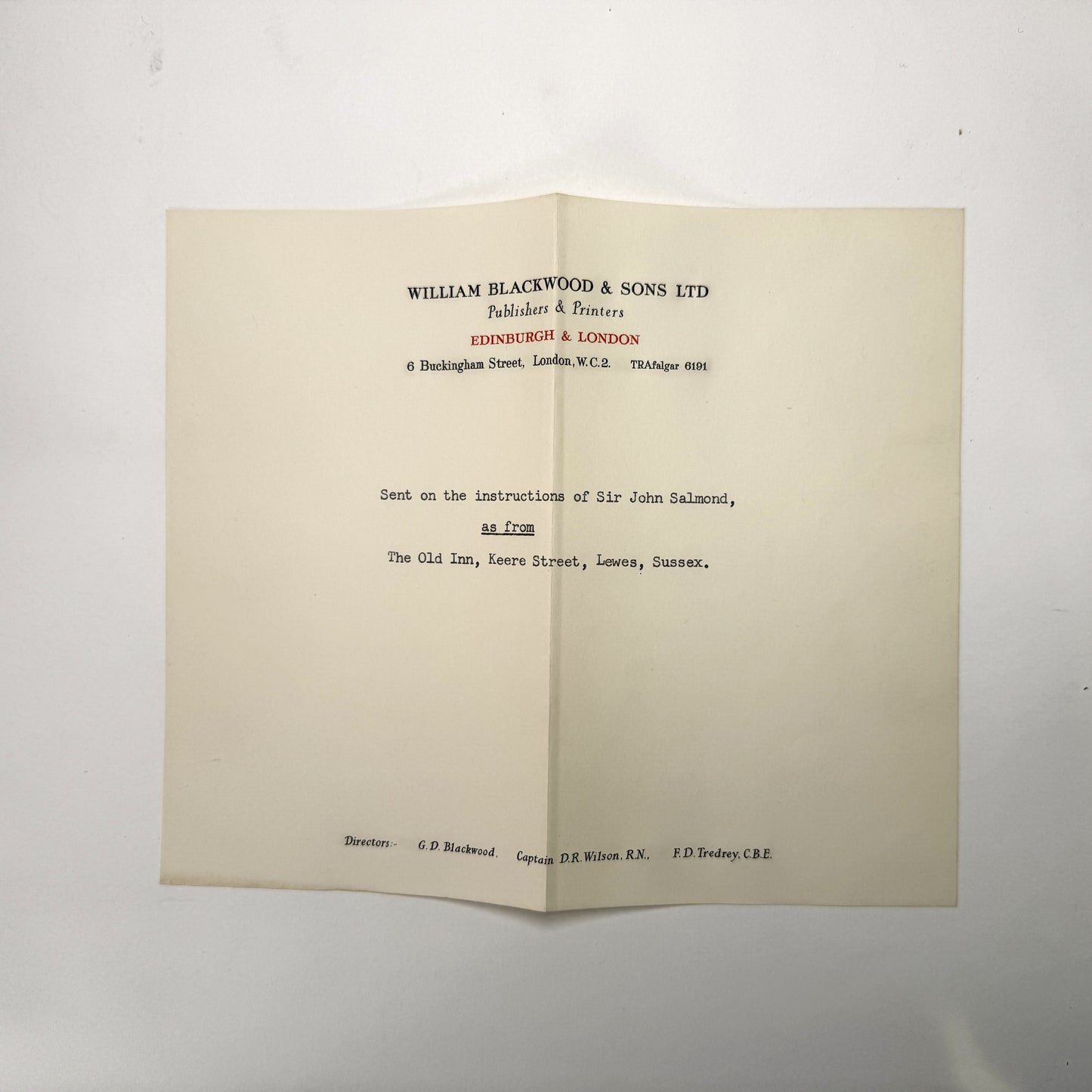 Swifter than Eagles: Sir John Salmond’s Presentation Copy to Viscount Portal of Hungerford