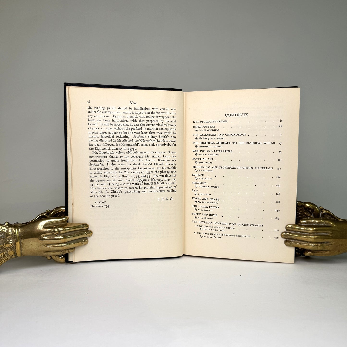 The Legacy of Egypt - Glanville Presentation Copy to Air Chief Marshal Portal