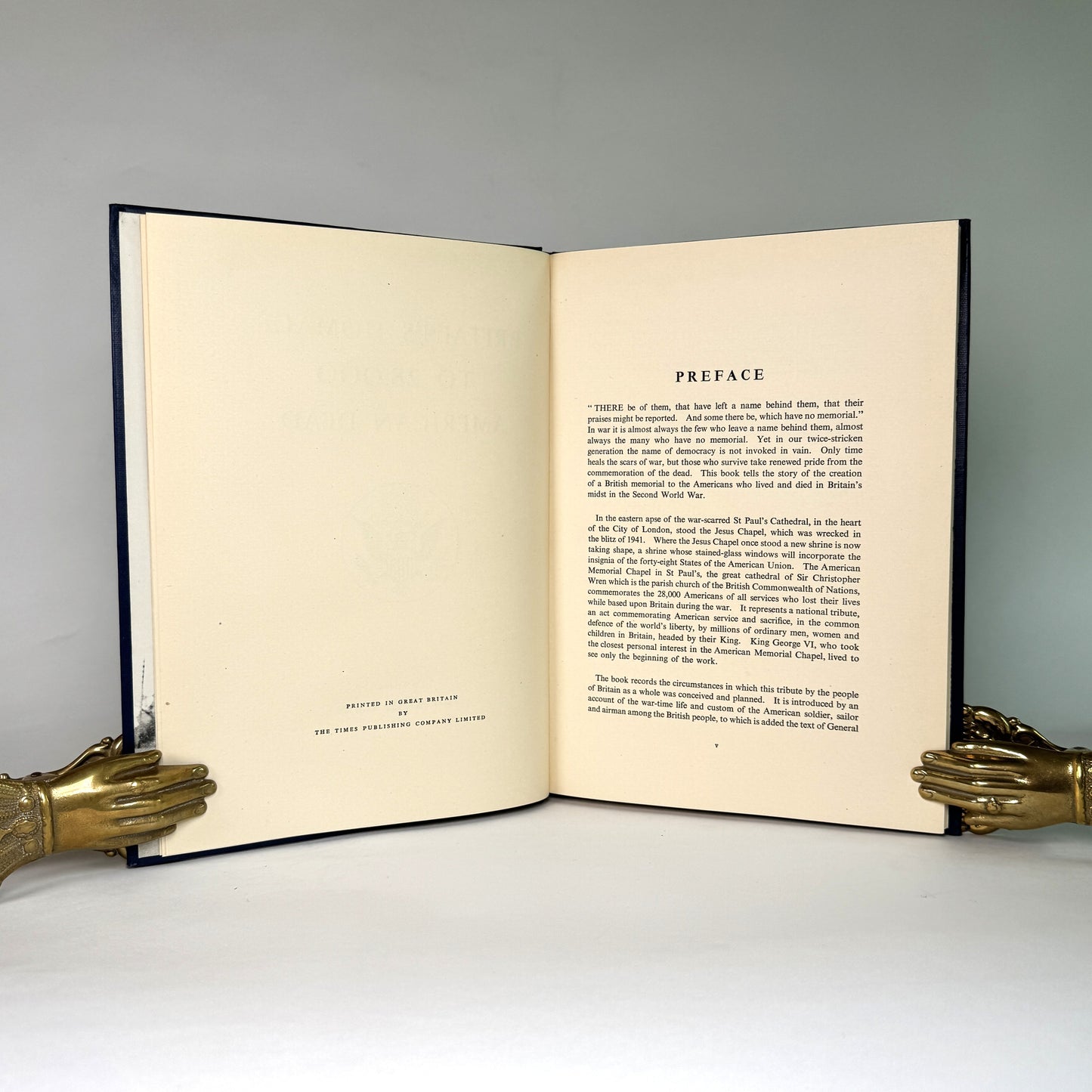 Britain’s Homage to 28,000 American Dead - Astor Presentation to Air Marshal Lord Portal