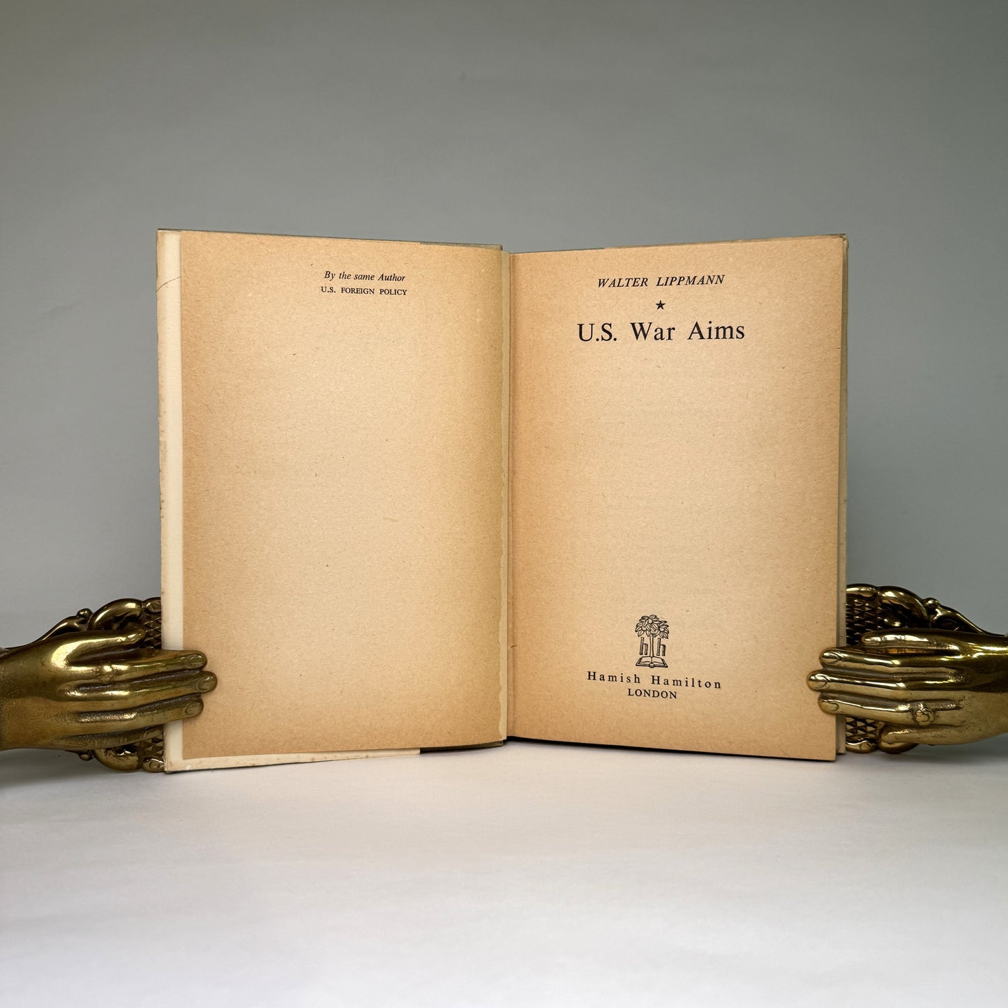 U.S. War Aims - Lippmann Presentation Copy to Air Chief Marshal Portal