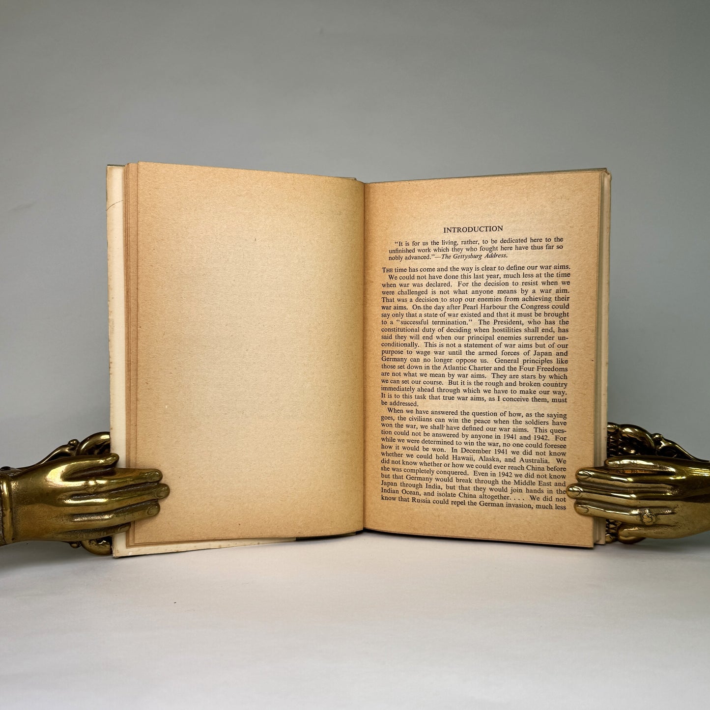 U.S. War Aims - Lippmann Presentation Copy to Air Chief Marshal Portal