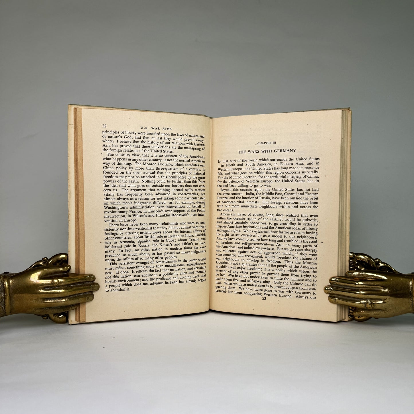 U.S. War Aims - Lippmann Presentation Copy to Air Chief Marshal Portal