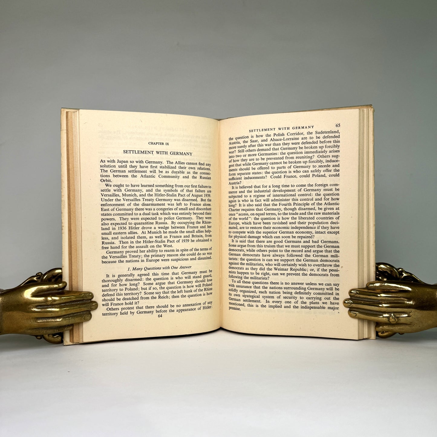 U.S. War Aims - Lippmann Presentation Copy to Air Chief Marshal Portal