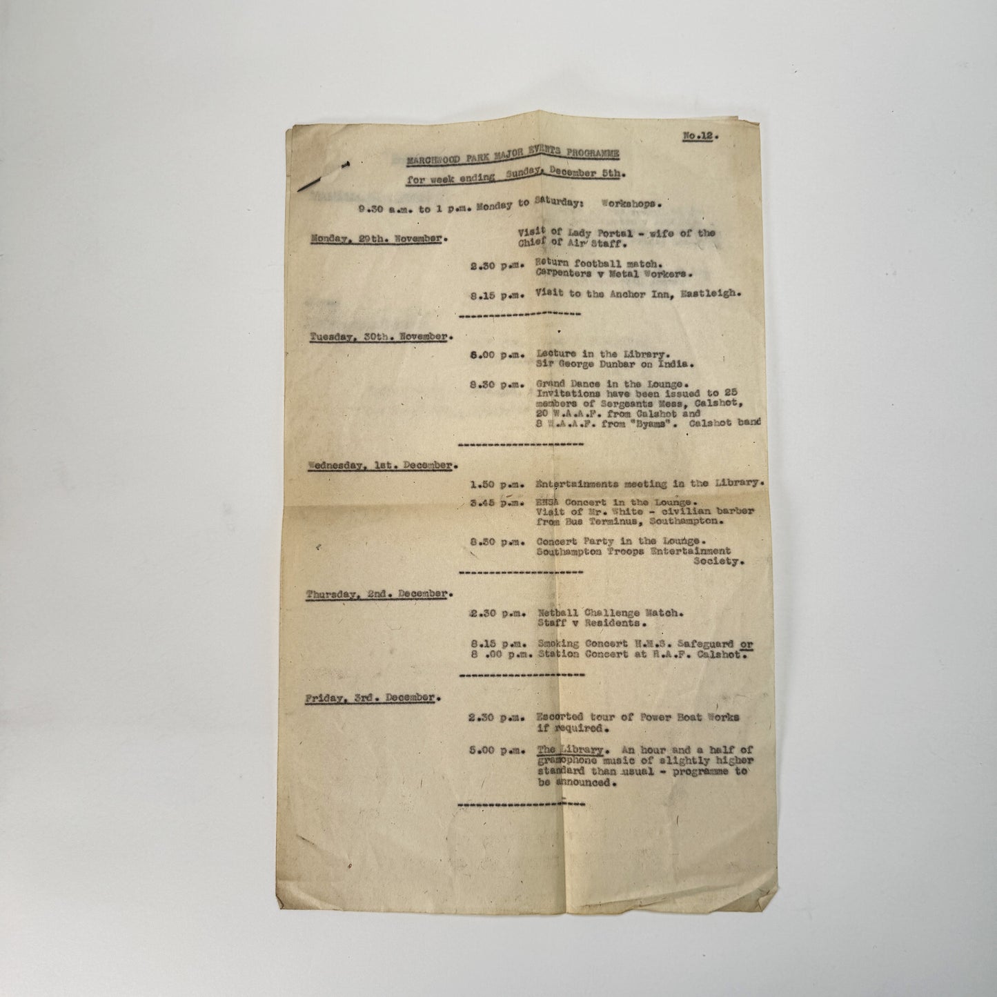 Marchwood Park Guinea Pig Club Album Presented to Lady Portal, 1943