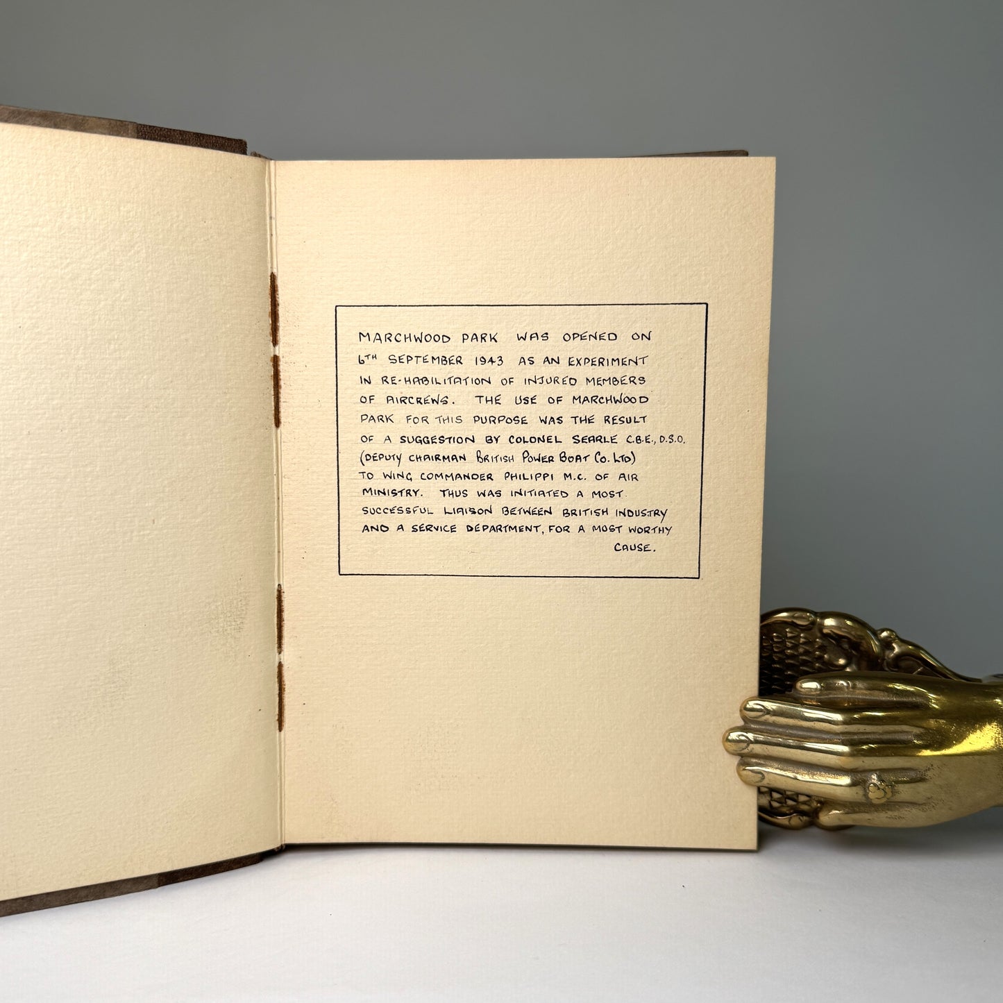 Marchwood Park Guinea Pig Club Album Presented to Lady Portal, 1943