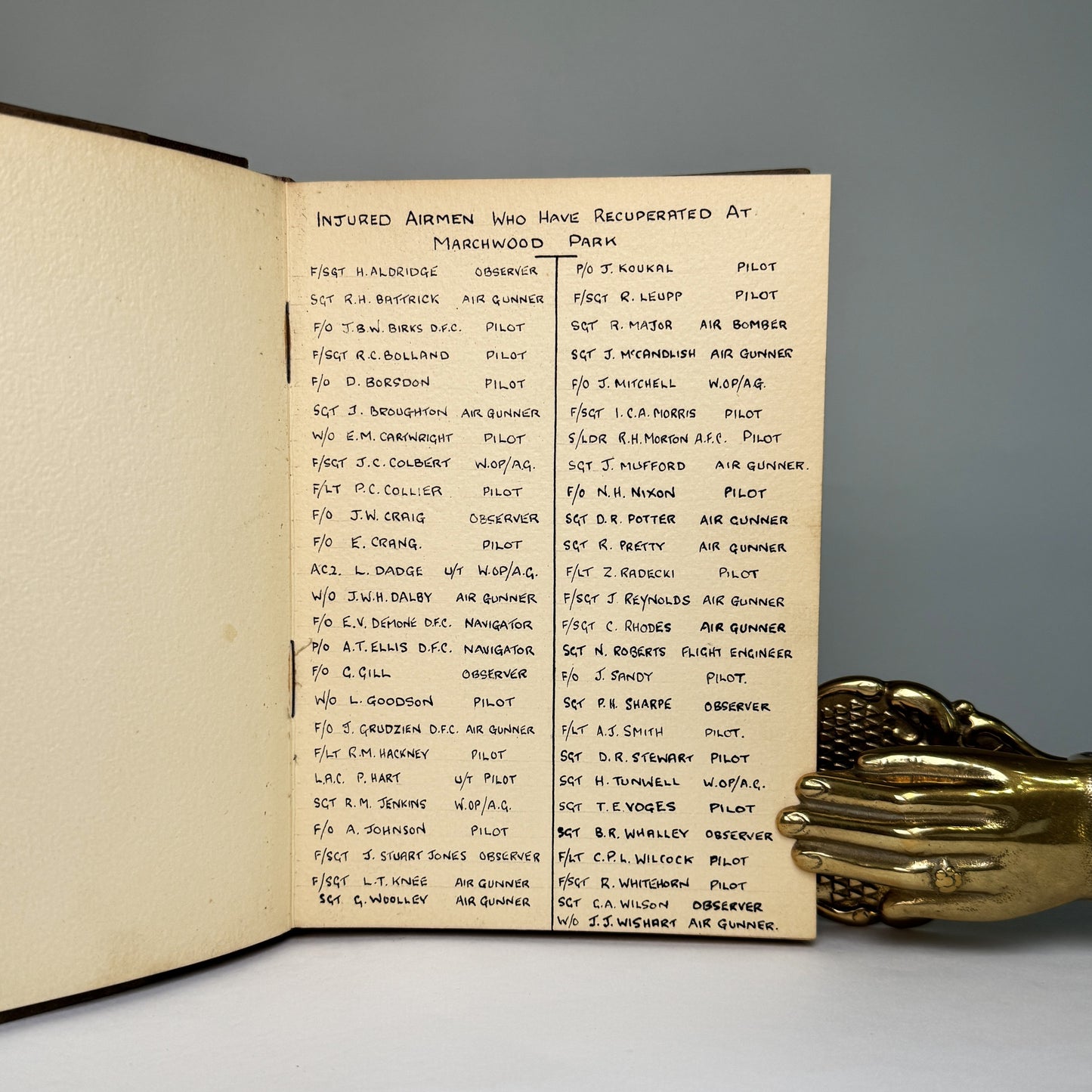 Marchwood Park Guinea Pig Club Album Presented to Lady Portal, 1943