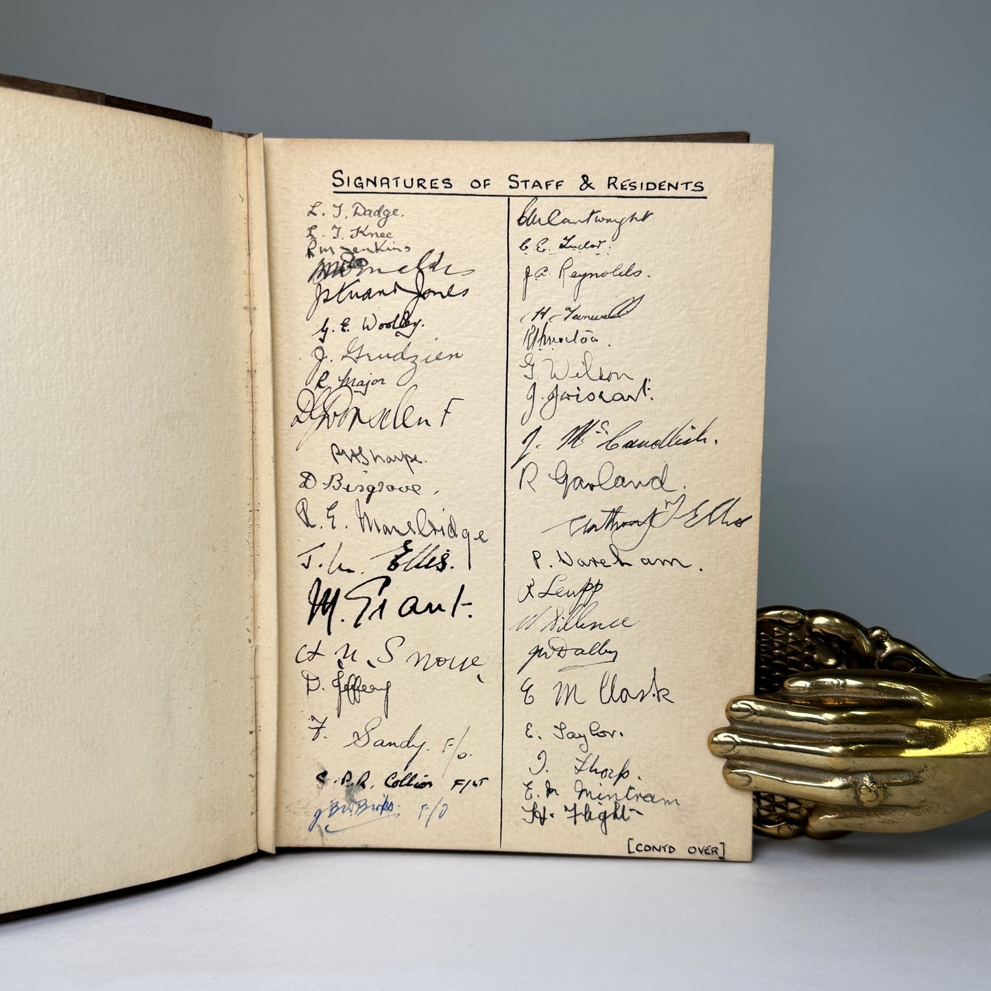 Marchwood Park Guinea Pig Club Album Presented to Lady Portal, 1943