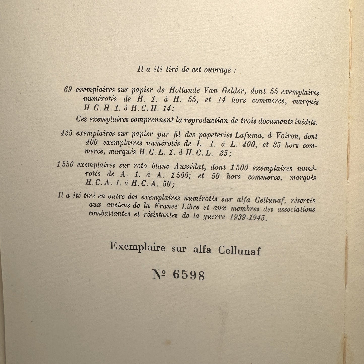 President de Gaulle’s Signed War Memoirs from Lord Portal’s Collection