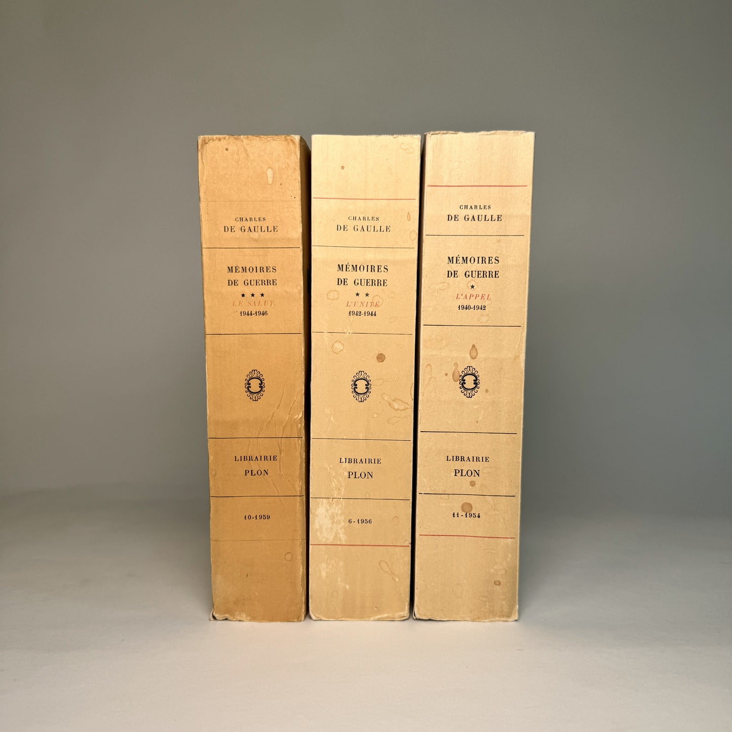 President de Gaulle’s Signed War Memoirs from Lord Portal’s Collection