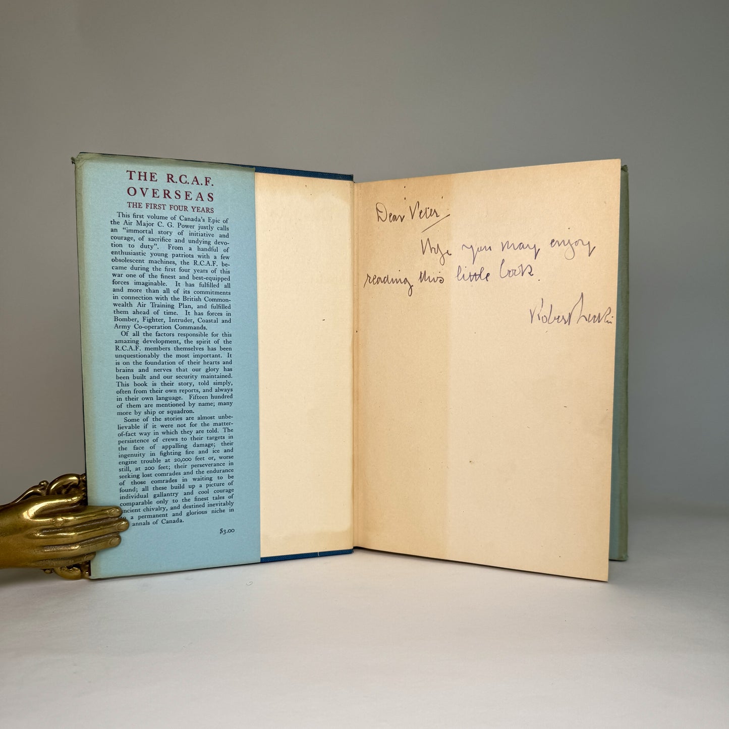 The RCAF Overseas - Inscribed by Air Marshal Leckie to Air Marshal Lord Portal