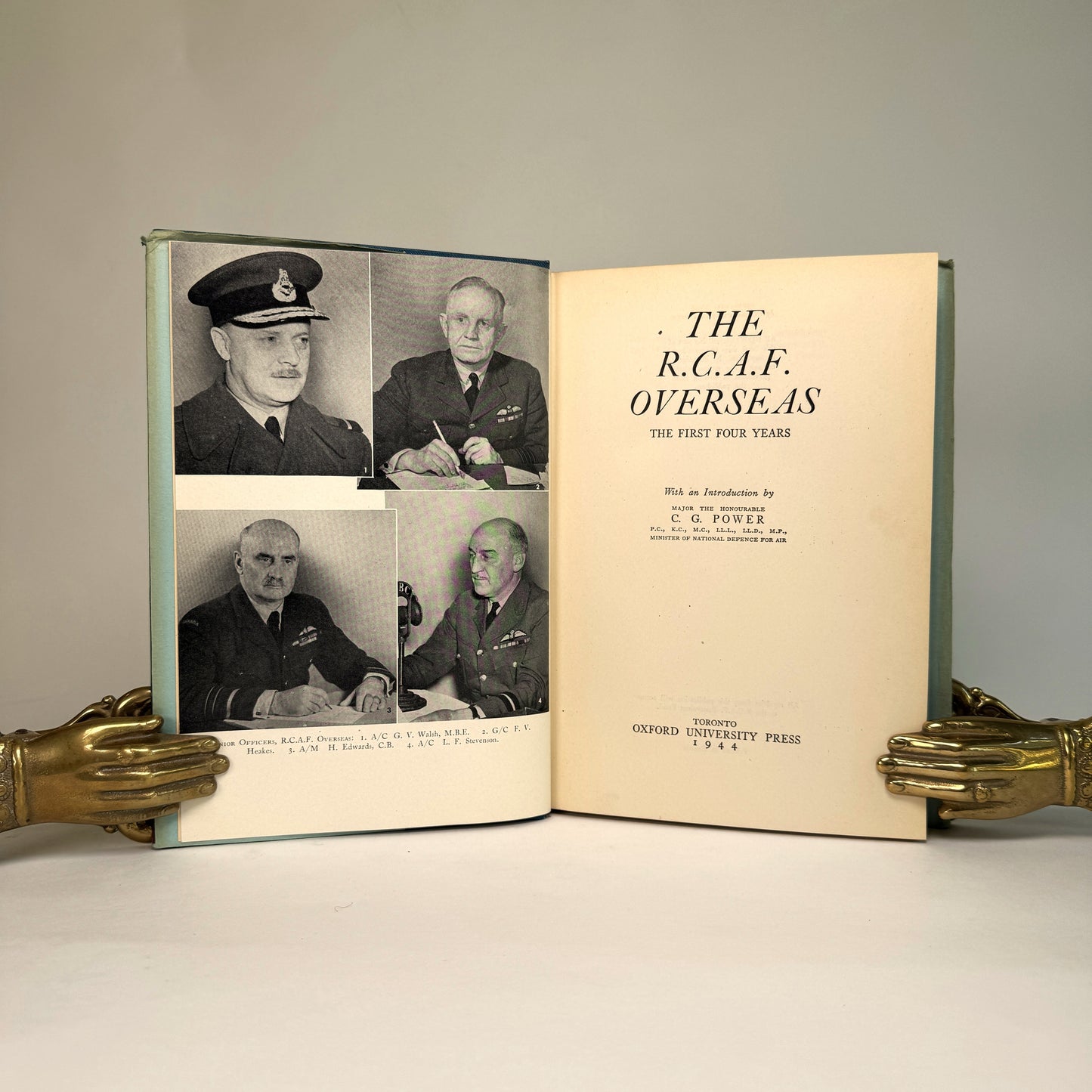 The RCAF Overseas - Inscribed by Air Marshal Leckie to Air Marshal Lord Portal
