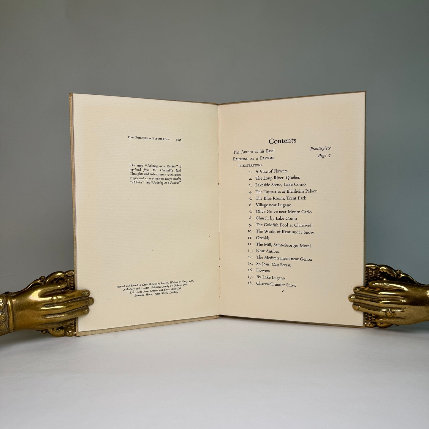 Churchill’s Painting as a Pastime - First Edition from the Library of Lord Portal