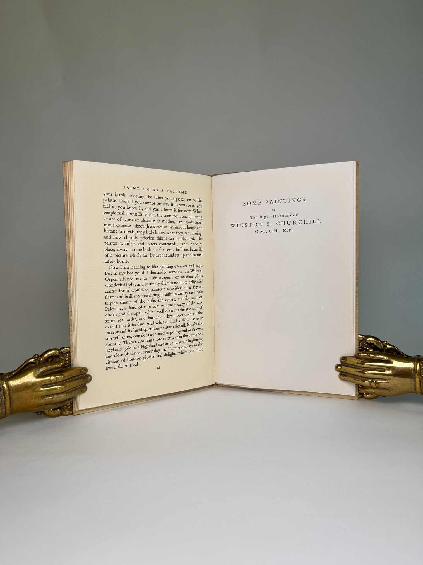 Churchill’s Painting as a Pastime - First Edition from the Library of Lord Portal