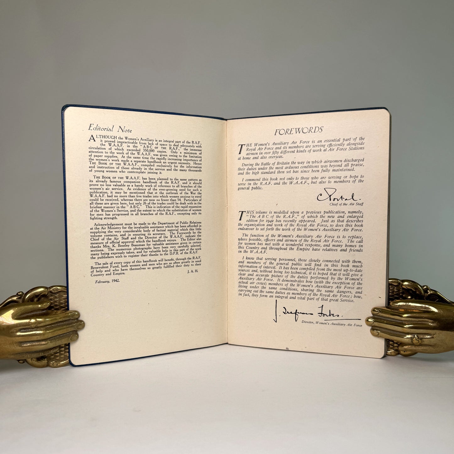 The Book of the W.A.A.F. - Portal’s RAF-Bound Copy, 1942