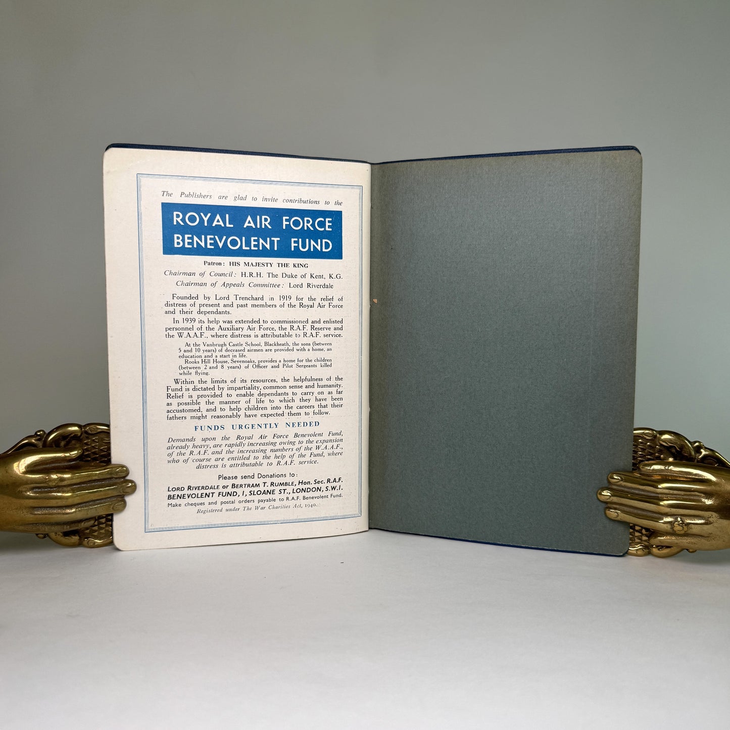 The Book of the W.A.A.F. - Portal’s RAF-Bound Copy, 1942