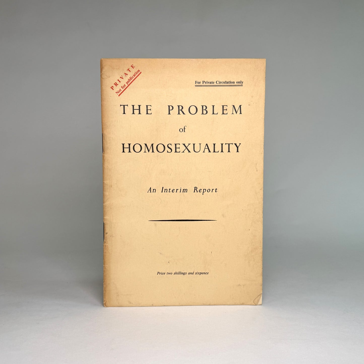 The Problem of Homosexuality - Privately Circulated 1954 Church Report