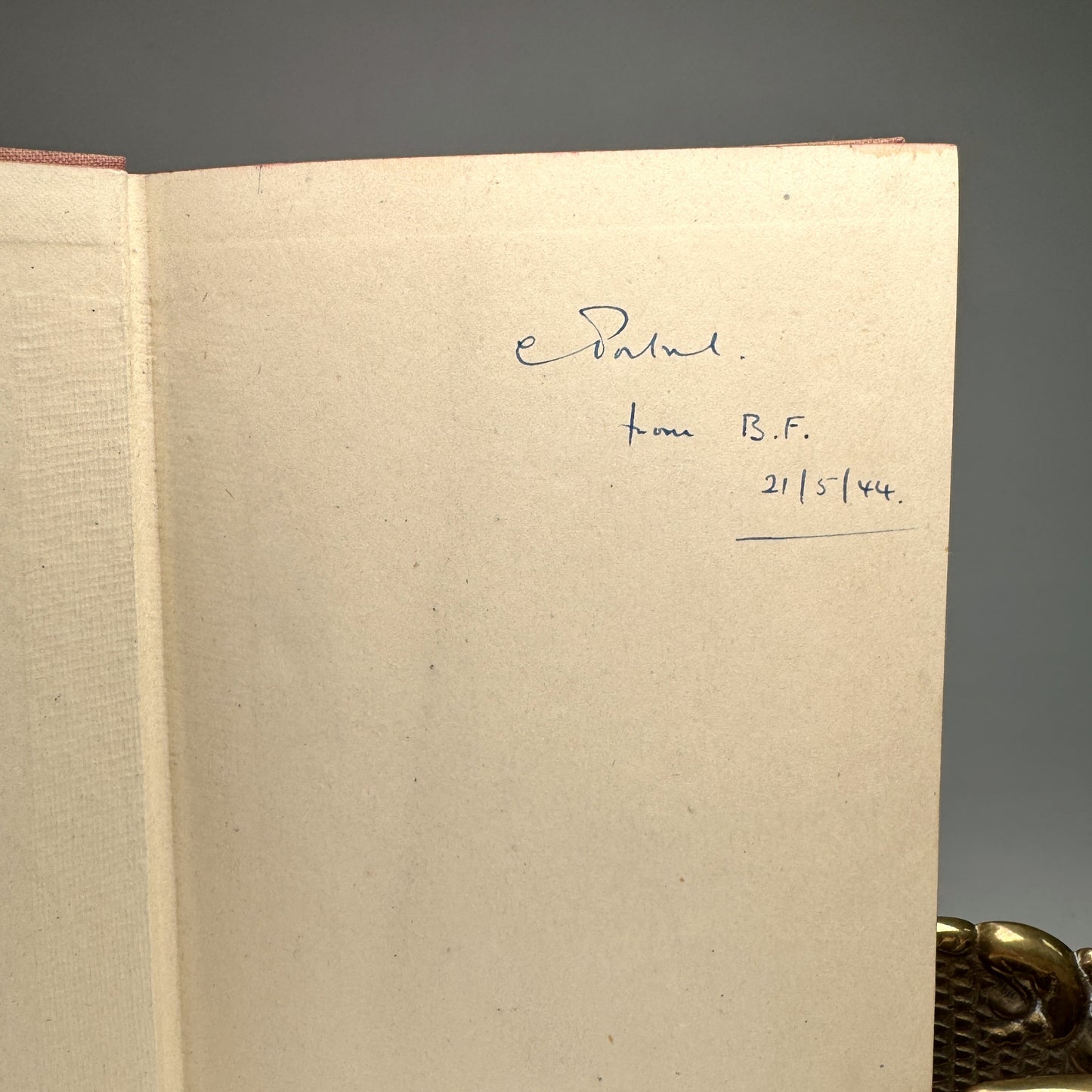 A. P. Wavell - Other Men’s Flowers - High-Command Copy Given by General Sir Bertie Fisher to Air Marshal Lord Portal