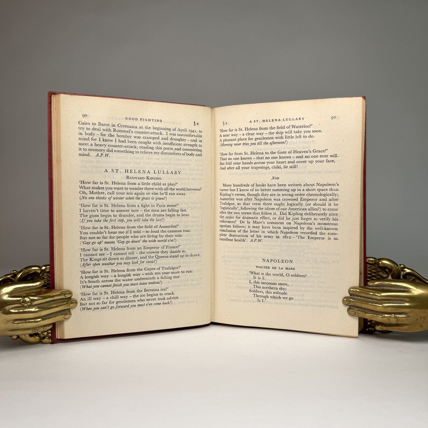 A. P. Wavell - Other Men’s Flowers - High-Command Copy Given by General Sir Bertie Fisher to Air Marshal Lord Portal