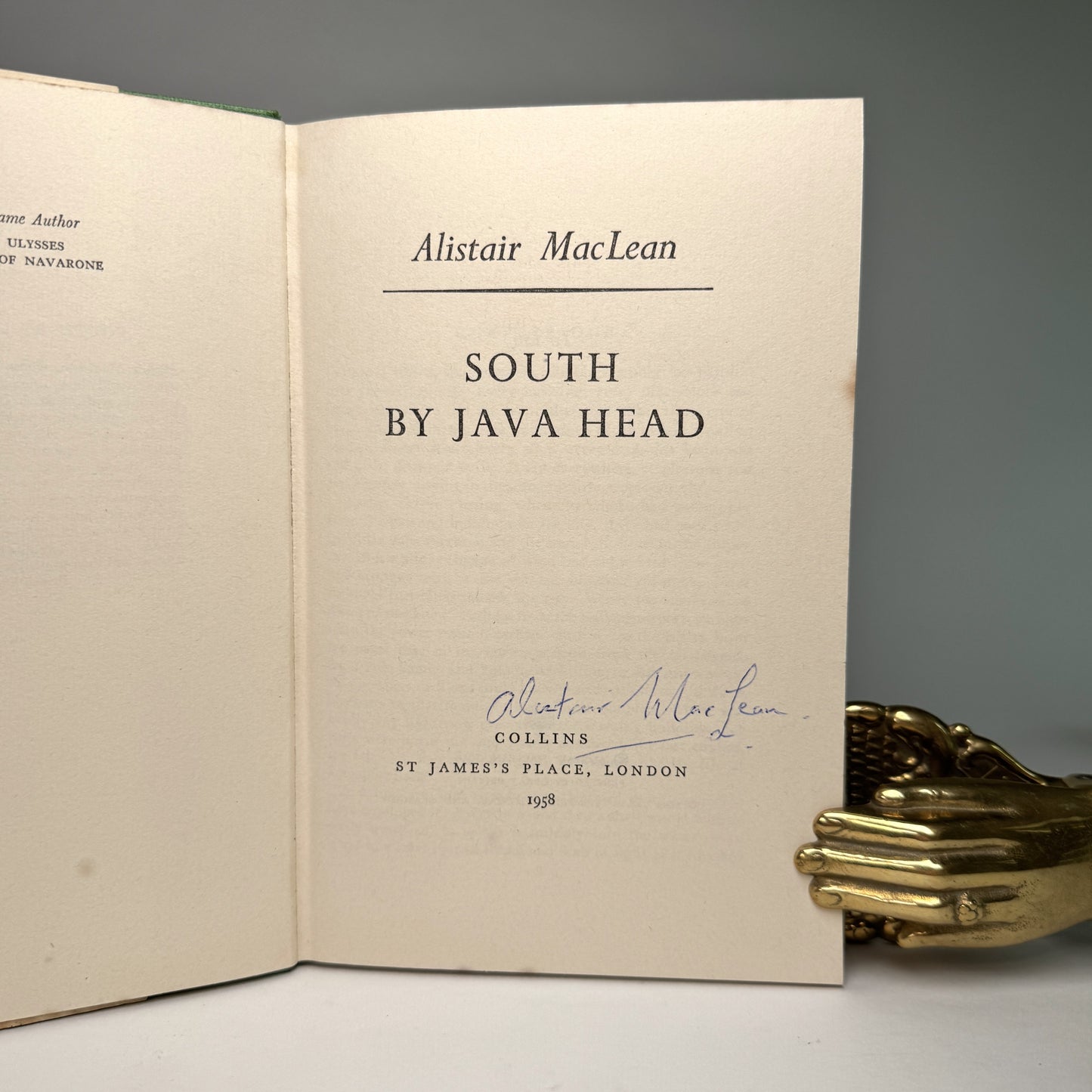 South by Java Head - Signed Alistair MacLean in the Original Jacket