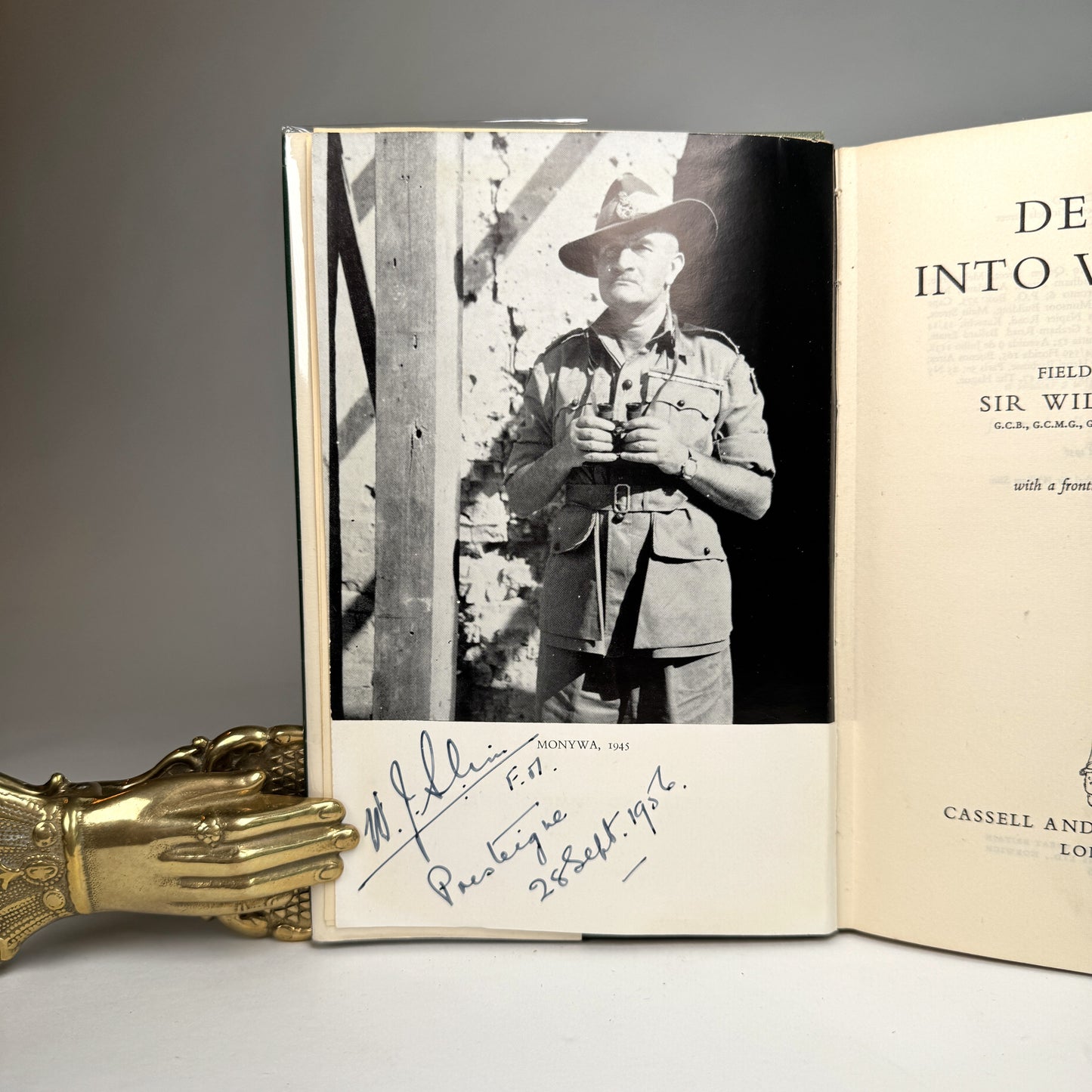 Field-Marshal Sir William Slim - Defeat Into Victory - Signed Copy in Remarkable Jacket