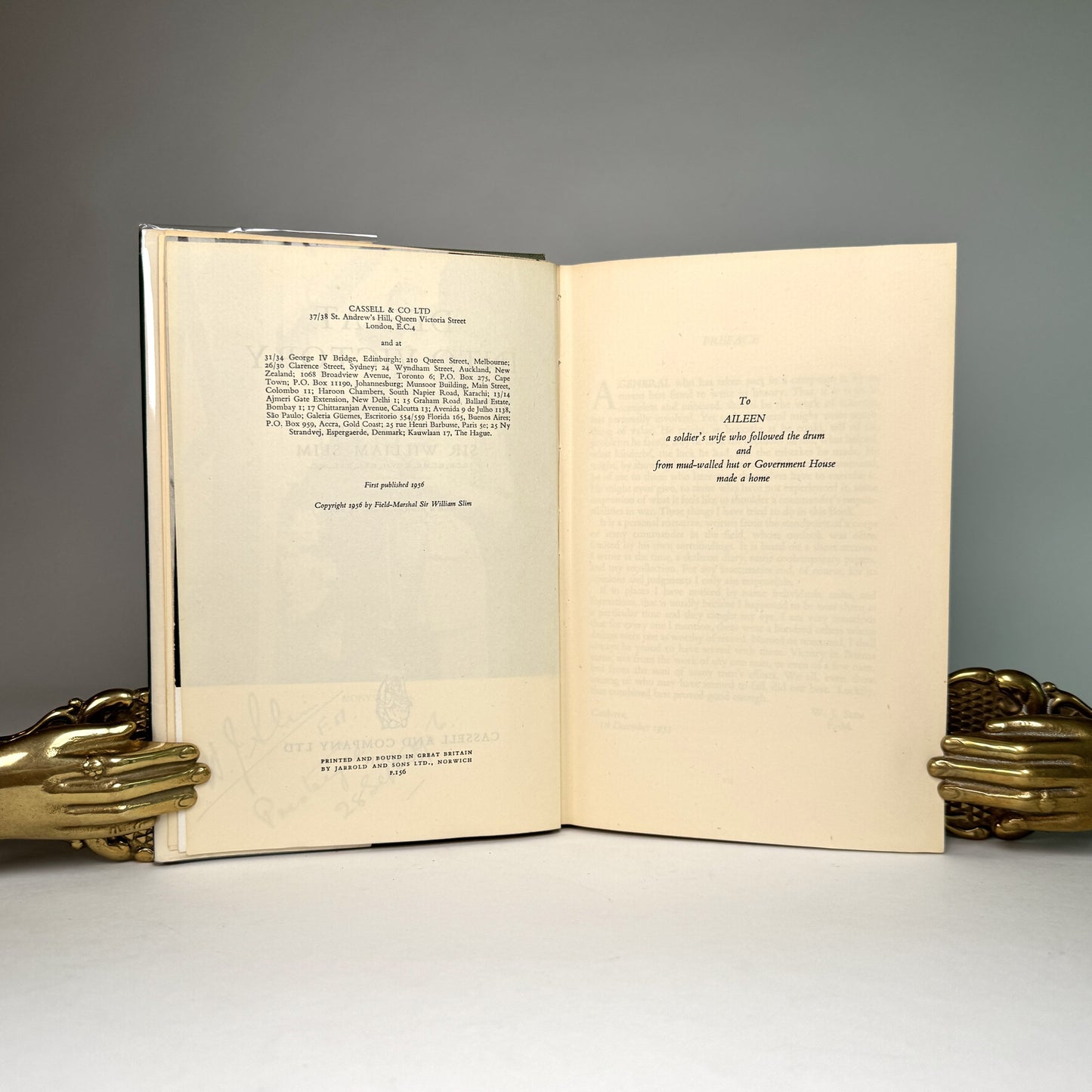 Field-Marshal Sir William Slim - Defeat Into Victory - Signed Copy in Remarkable Jacket
