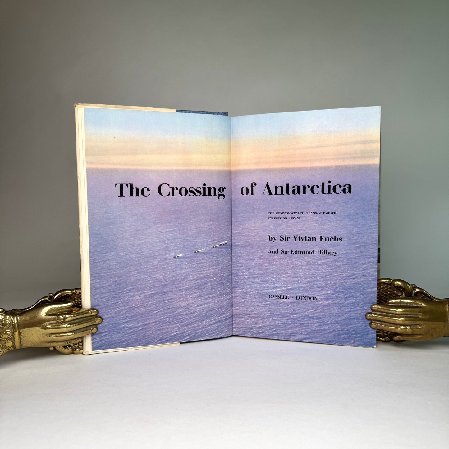Sir Vivian Fuchs & Edmund Hillary - The Crossing of Antarctica - Signed 1958 Expedition Account