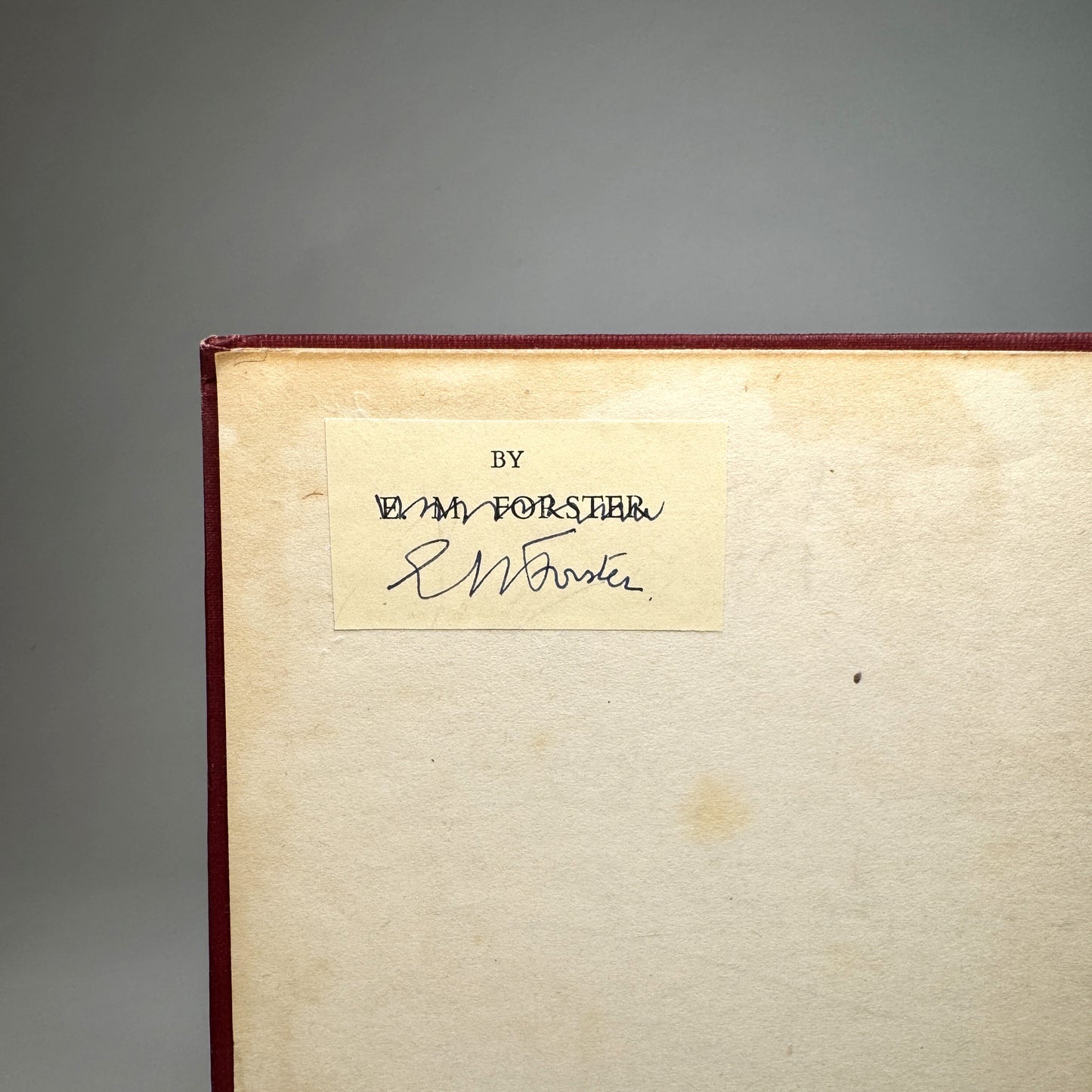E. M. Forster - A Passage to India - Signed Copy of a Twentieth-Century Masterpiece