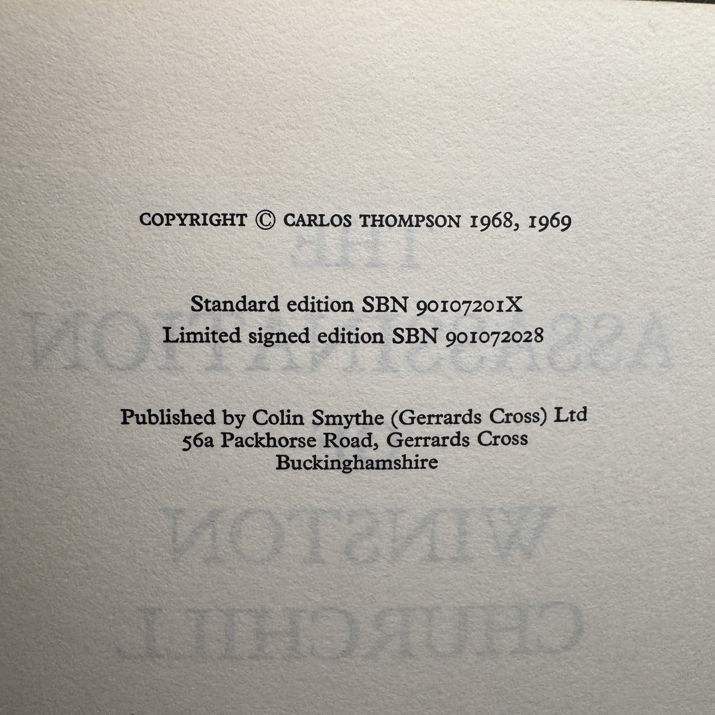 The Assassination of Winston Churchill - Thompson to Lord Portal, Churchill’s Wartime Air Chief