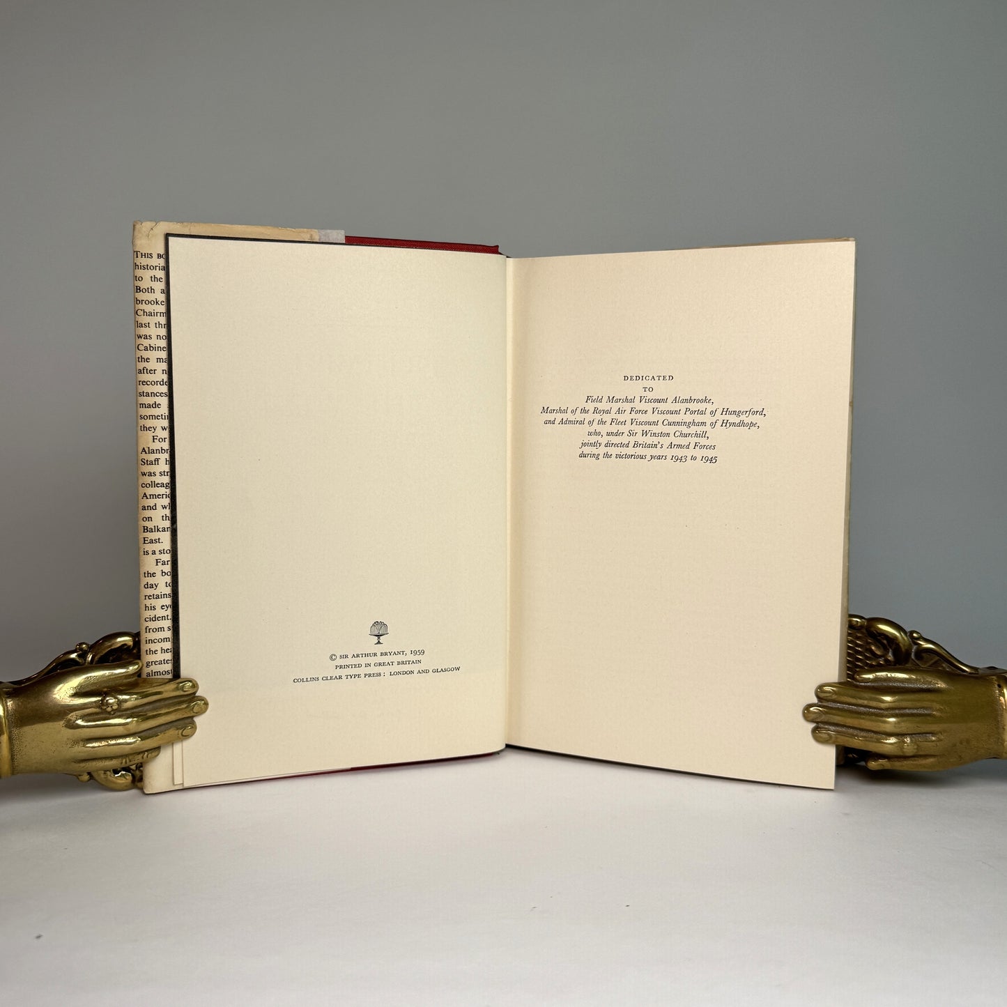 Triumph in the West - Bryant and Alanbrooke Double-Signed Copy from Library of Lord Portal