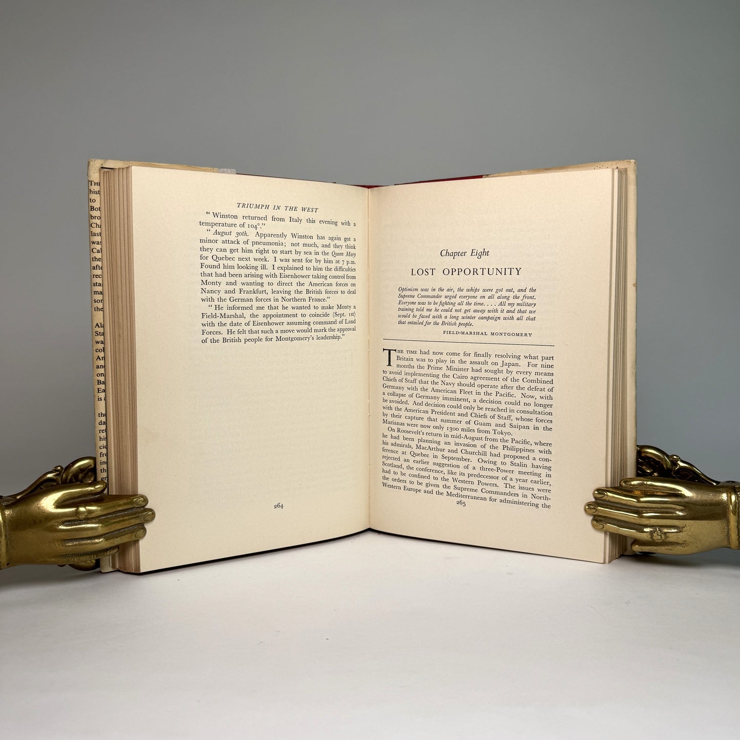 Triumph in the West - Bryant and Alanbrooke Double-Signed Copy from Library of Lord Portal