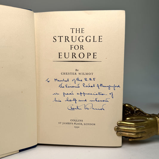 The Struggle for Europe - Chester Wilmot Presentation Copy to Lord Portal, Chief of the Air Staff