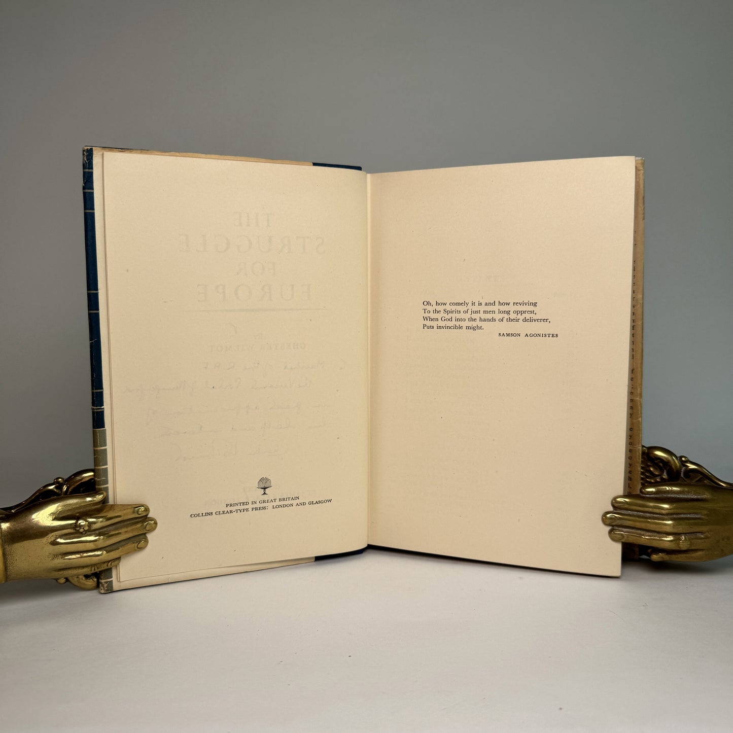 The Struggle for Europe - Chester Wilmot Presentation Copy to Lord Portal, Chief of the Air Staff