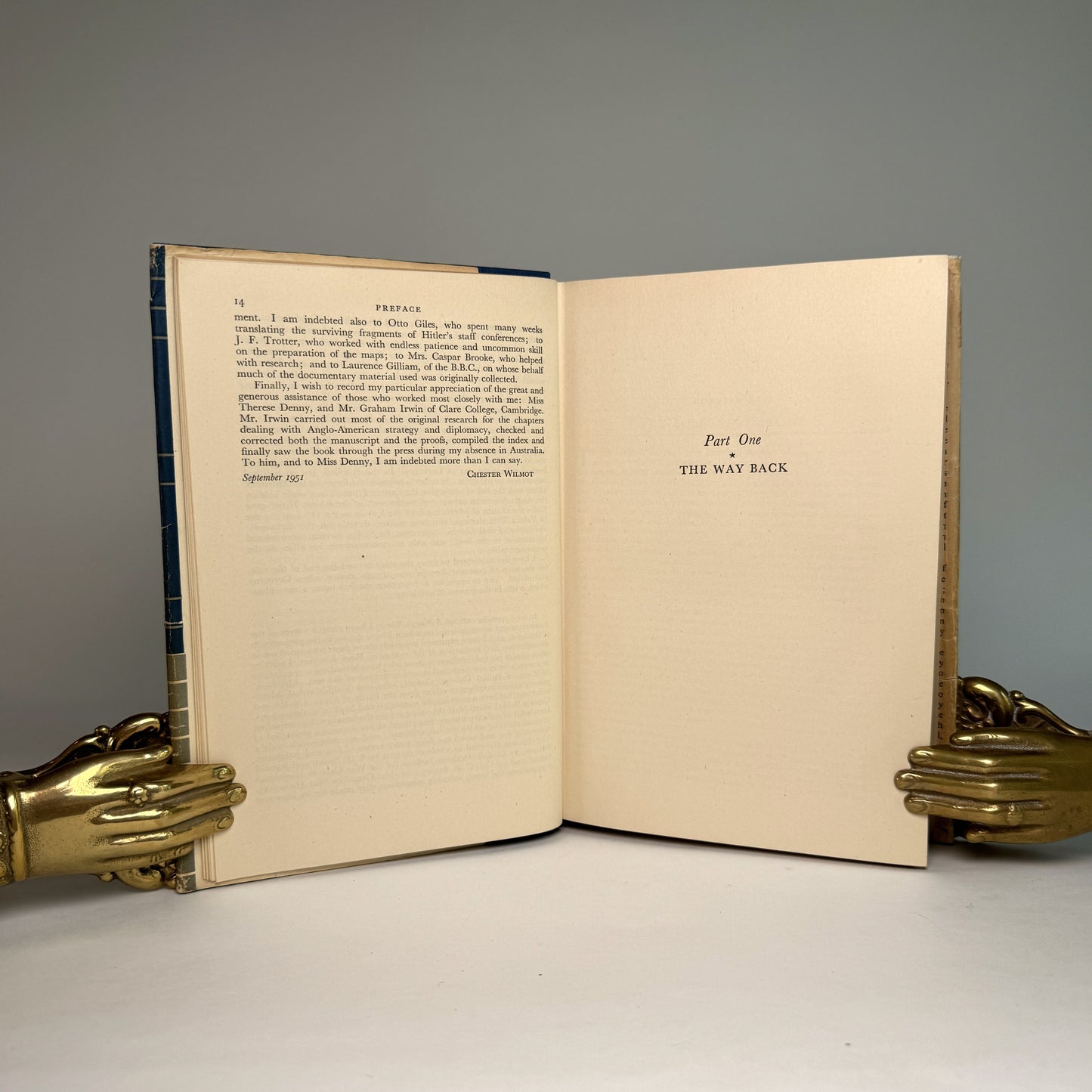 The Struggle for Europe - Chester Wilmot Presentation Copy to Lord Portal, Chief of the Air Staff