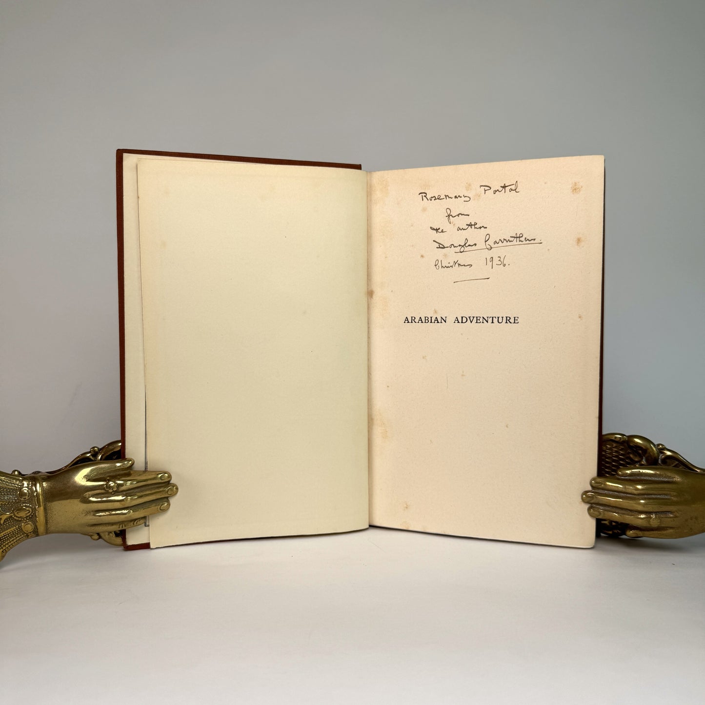 Arabian Adventure - Douglas Carruthers’s Oryx Expedition, Inscribed by the Author