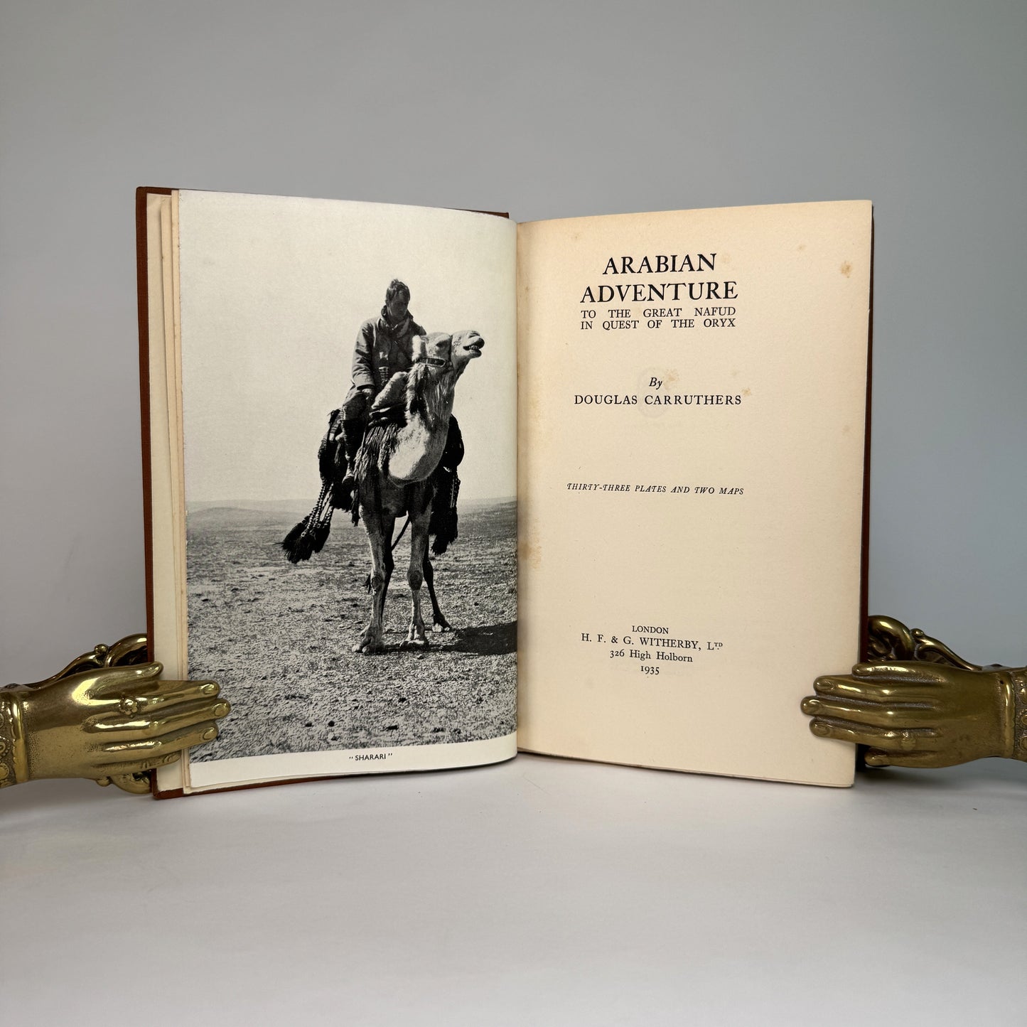 Arabian Adventure - Douglas Carruthers’s Oryx Expedition, Inscribed by the Author