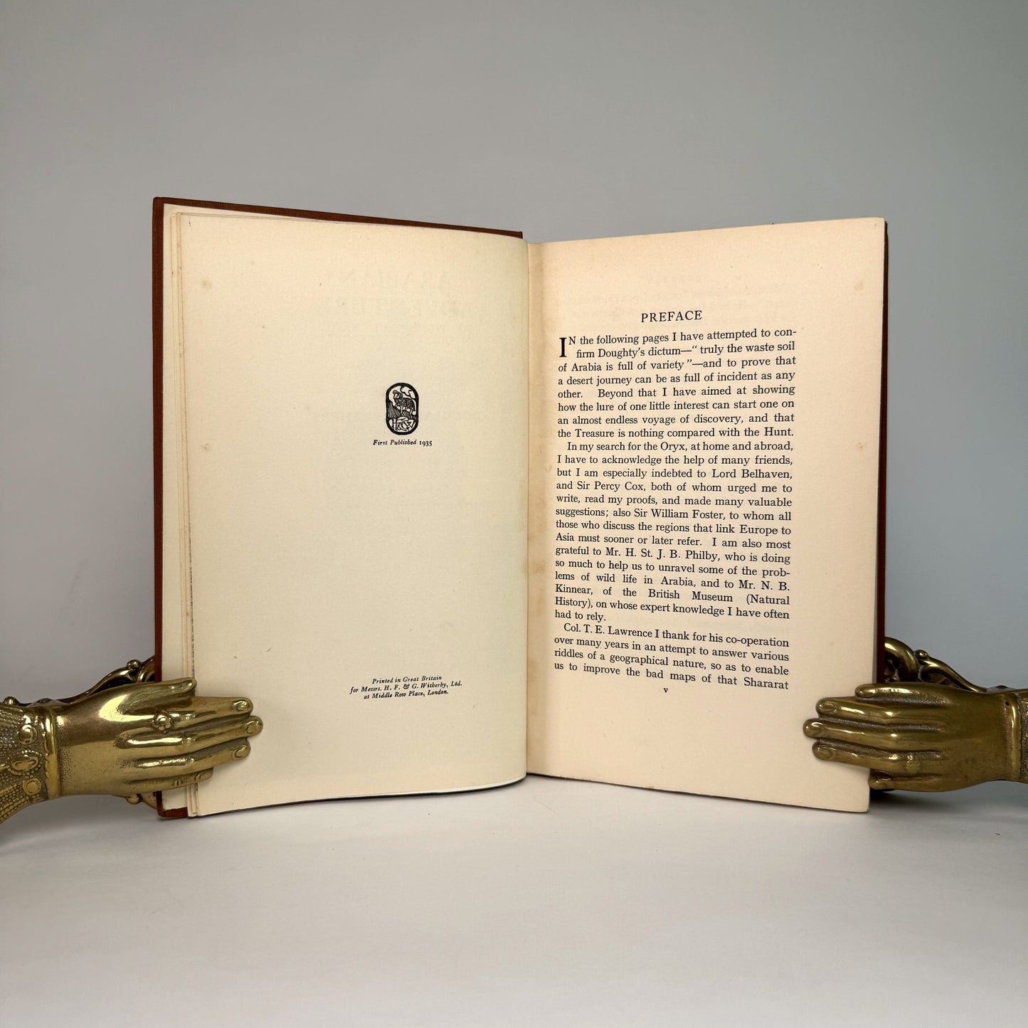 Arabian Adventure - Douglas Carruthers’s Oryx Expedition, Inscribed by the Author