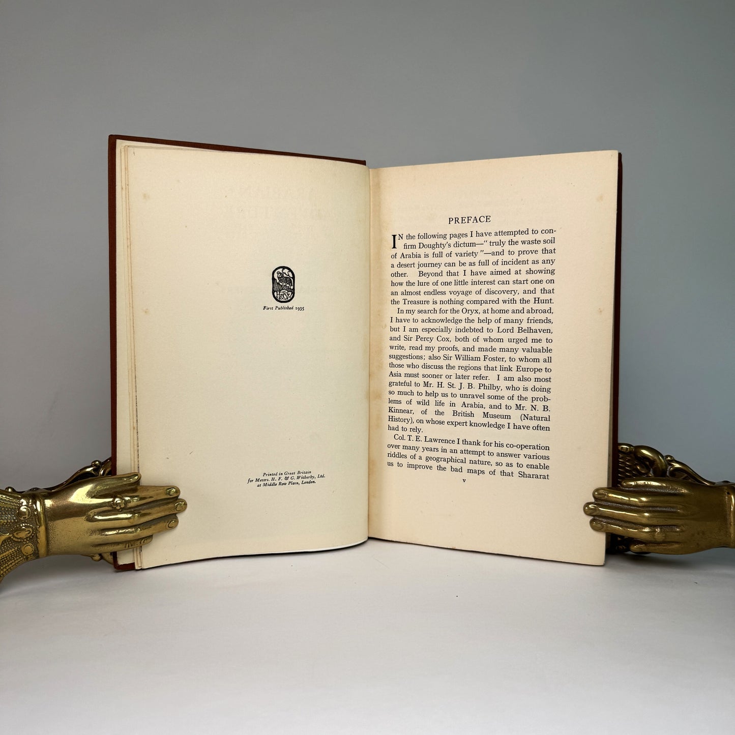 Arabian Adventure - Douglas Carruthers’s Oryx Expedition, Inscribed by the Author