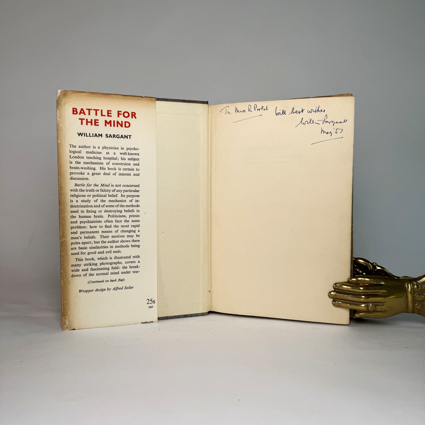 Battle for the Mind - William Sargant Inscribed Copy