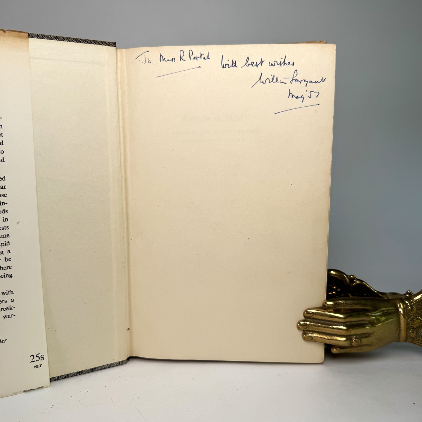 Battle for the Mind - William Sargant Inscribed Copy