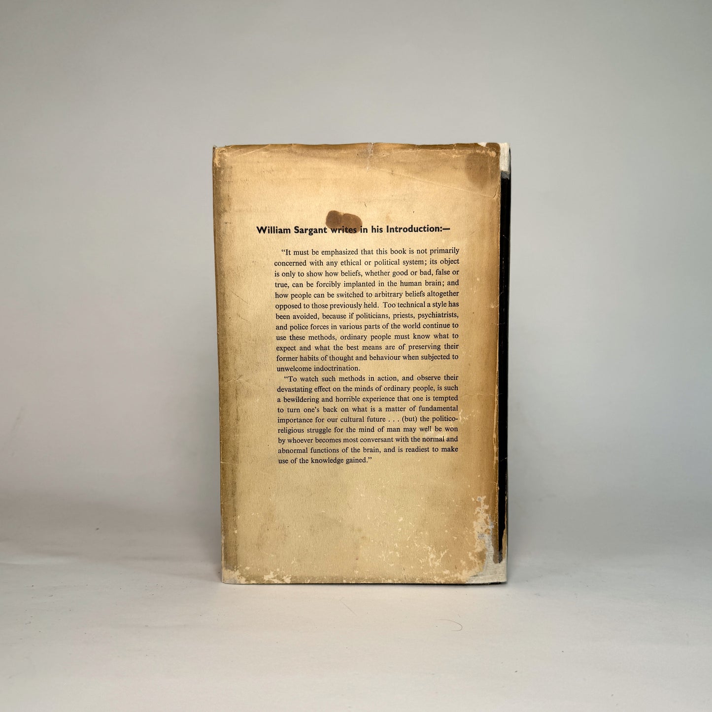 Battle for the Mind - William Sargant Inscribed Copy