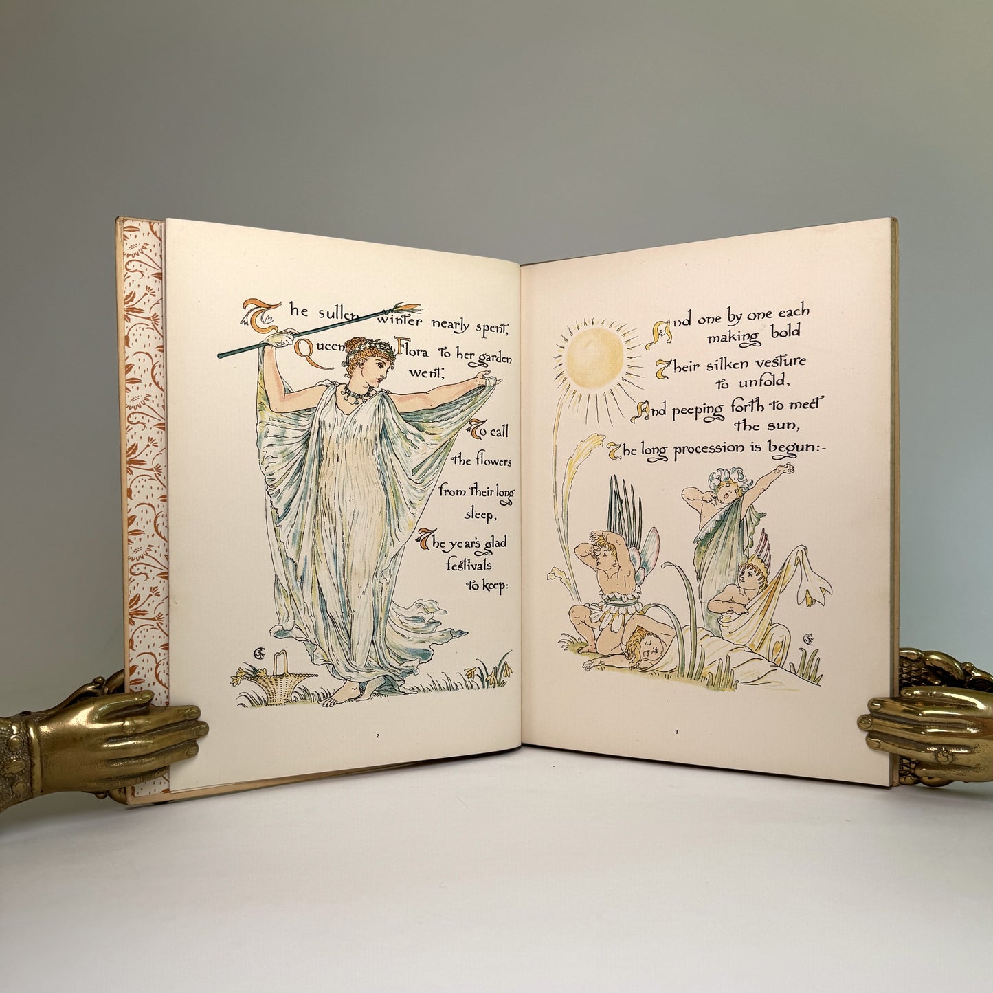 Walter Crane’s Flora’s Feast: A Masque of Flowers - Exceptional 1899 Edition